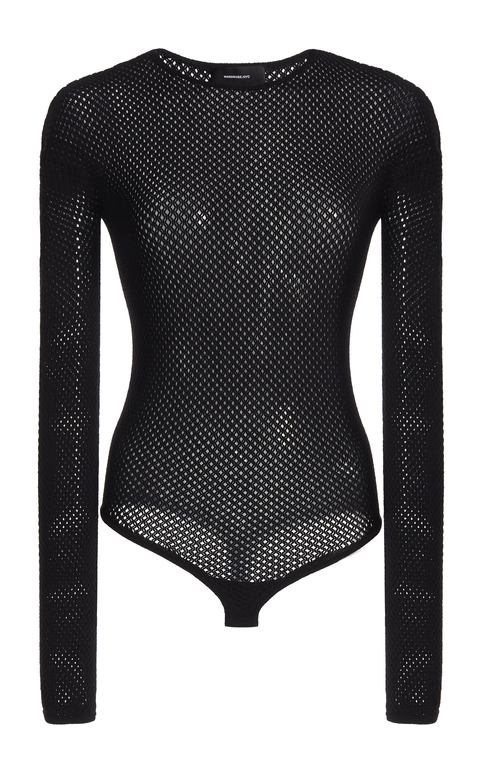 Shop Wardrobe.nyc Rhw Web Bodysuit In Black