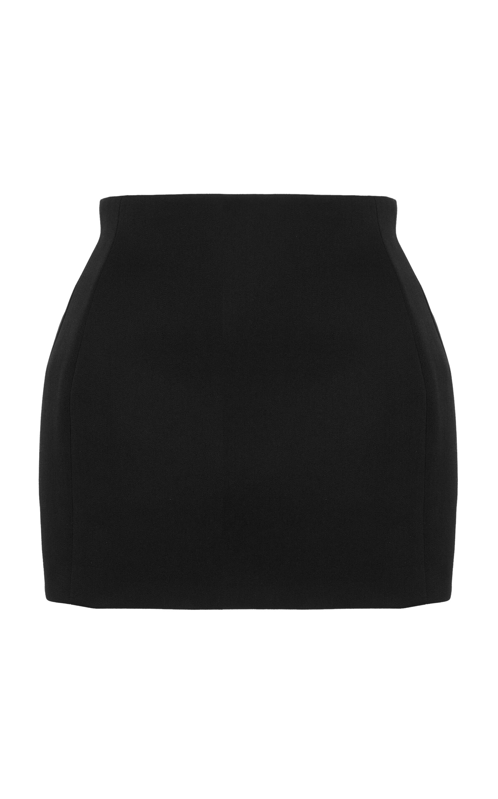 Shop Wardrobe.nyc Rhw Sculpted Skirt Mini In Black