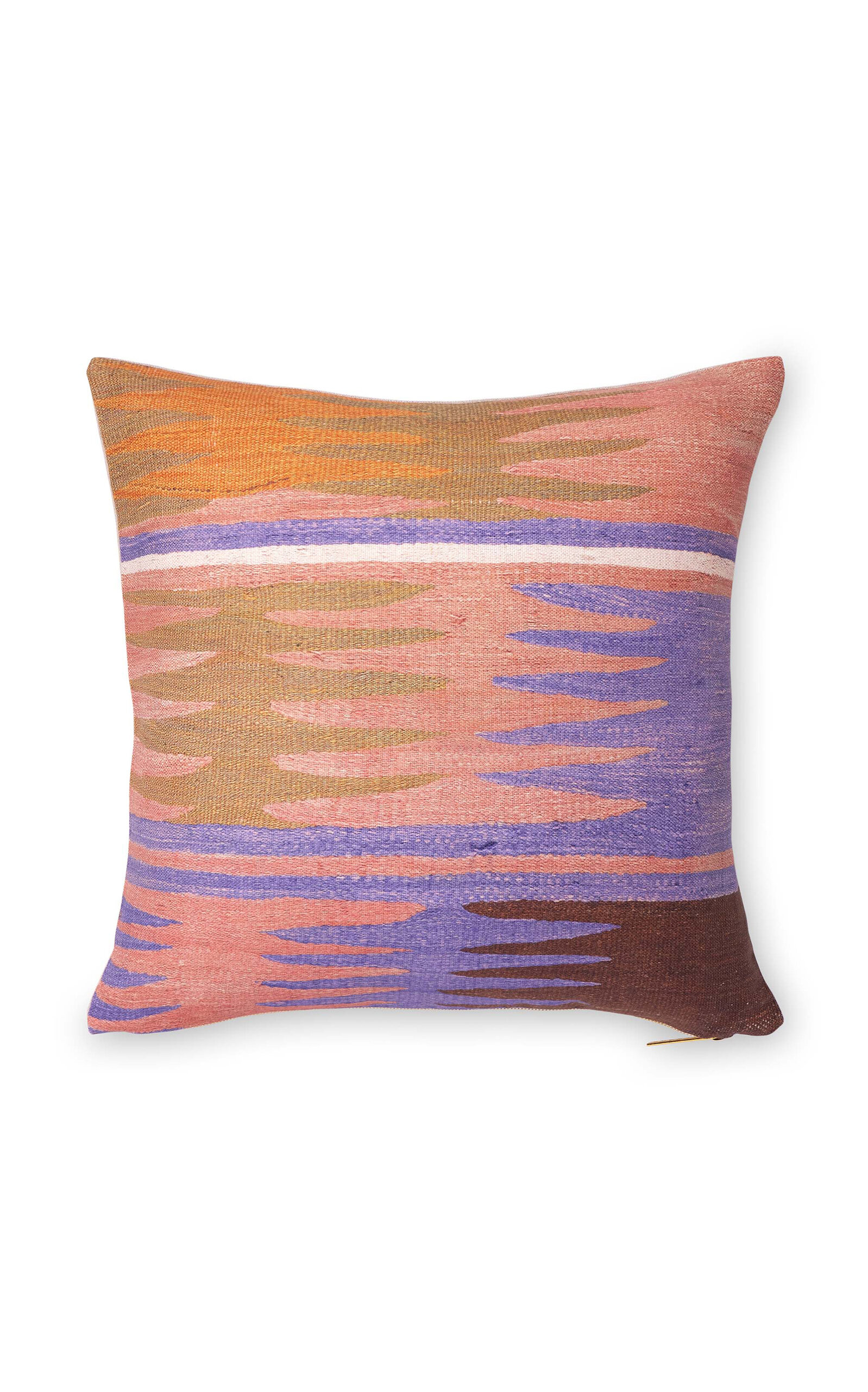 Shop St. Frank Kilim Shell Feathers Linen-cotton Pillow In Multi