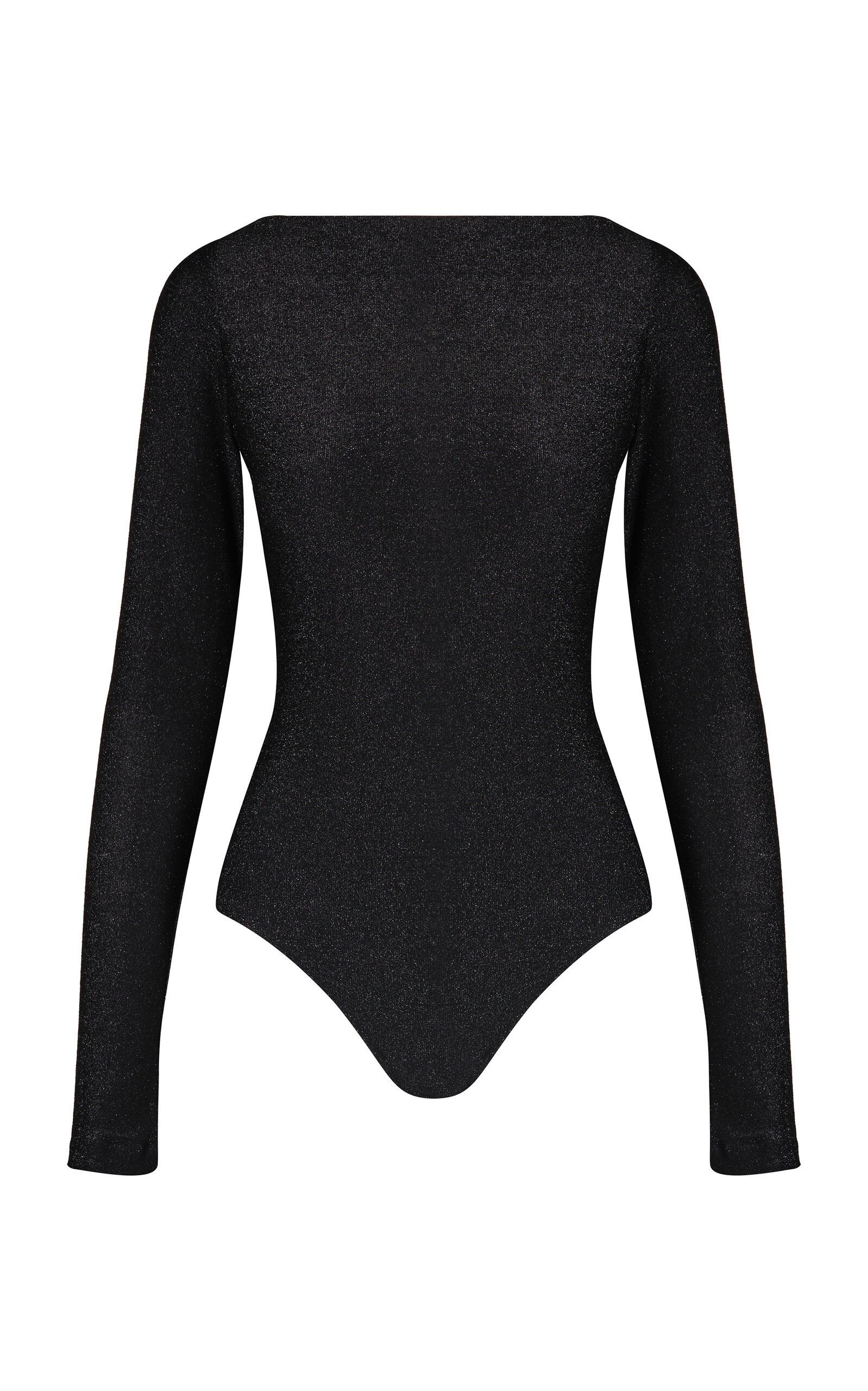 Johanna Ortiz Light And Shadow Lurex Bodysuit In Black