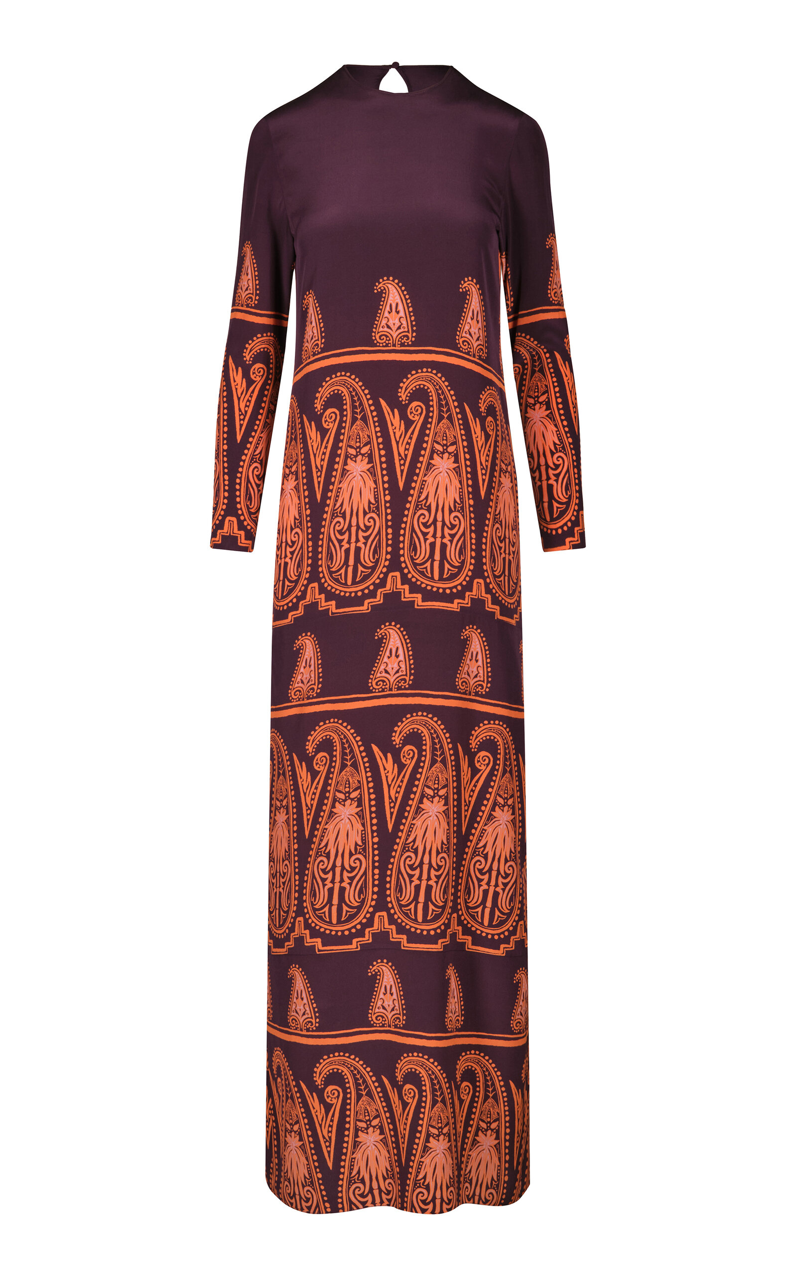 Ritual En Henna Paisley Silk Maxi Dress