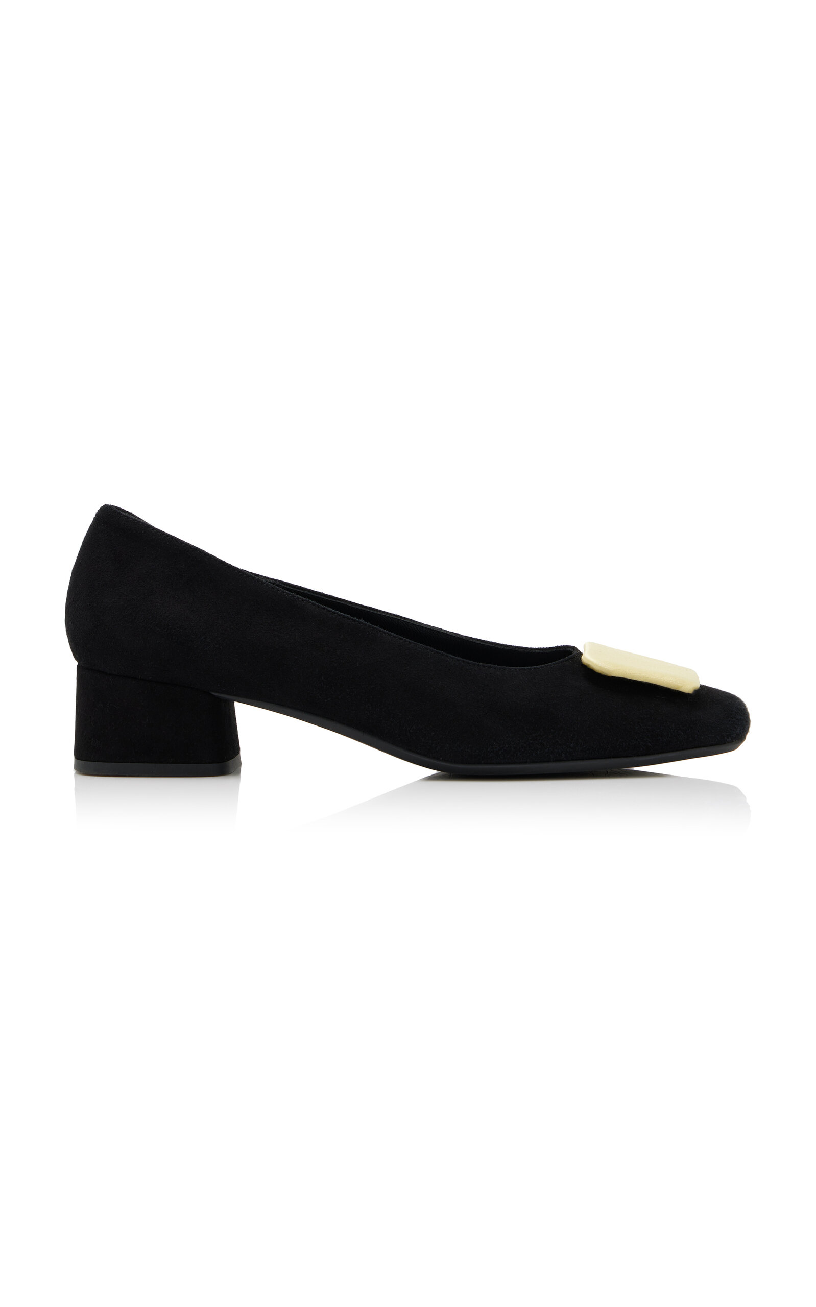 Shop Home Of Hai X Reqins Kefir Suede Pumps In Black