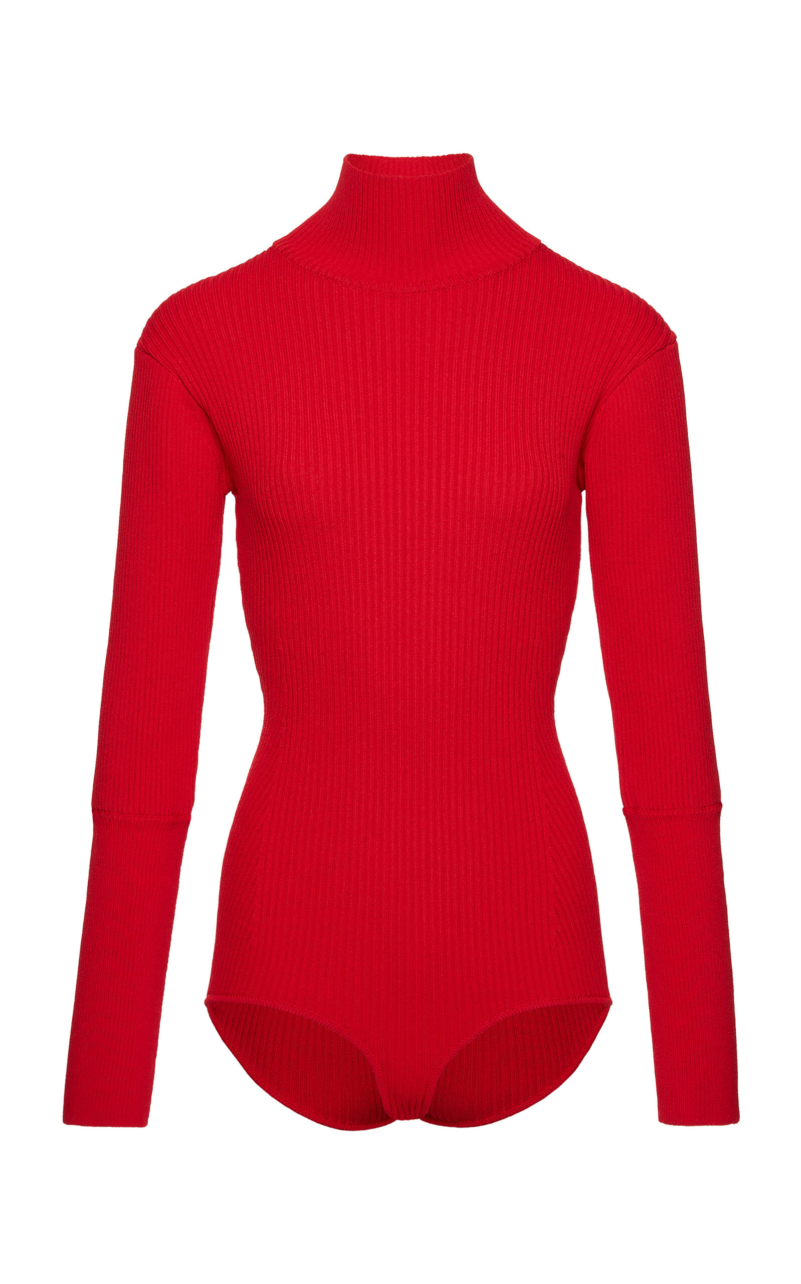 Magda Butrym Knitwer Bodysuit In Red