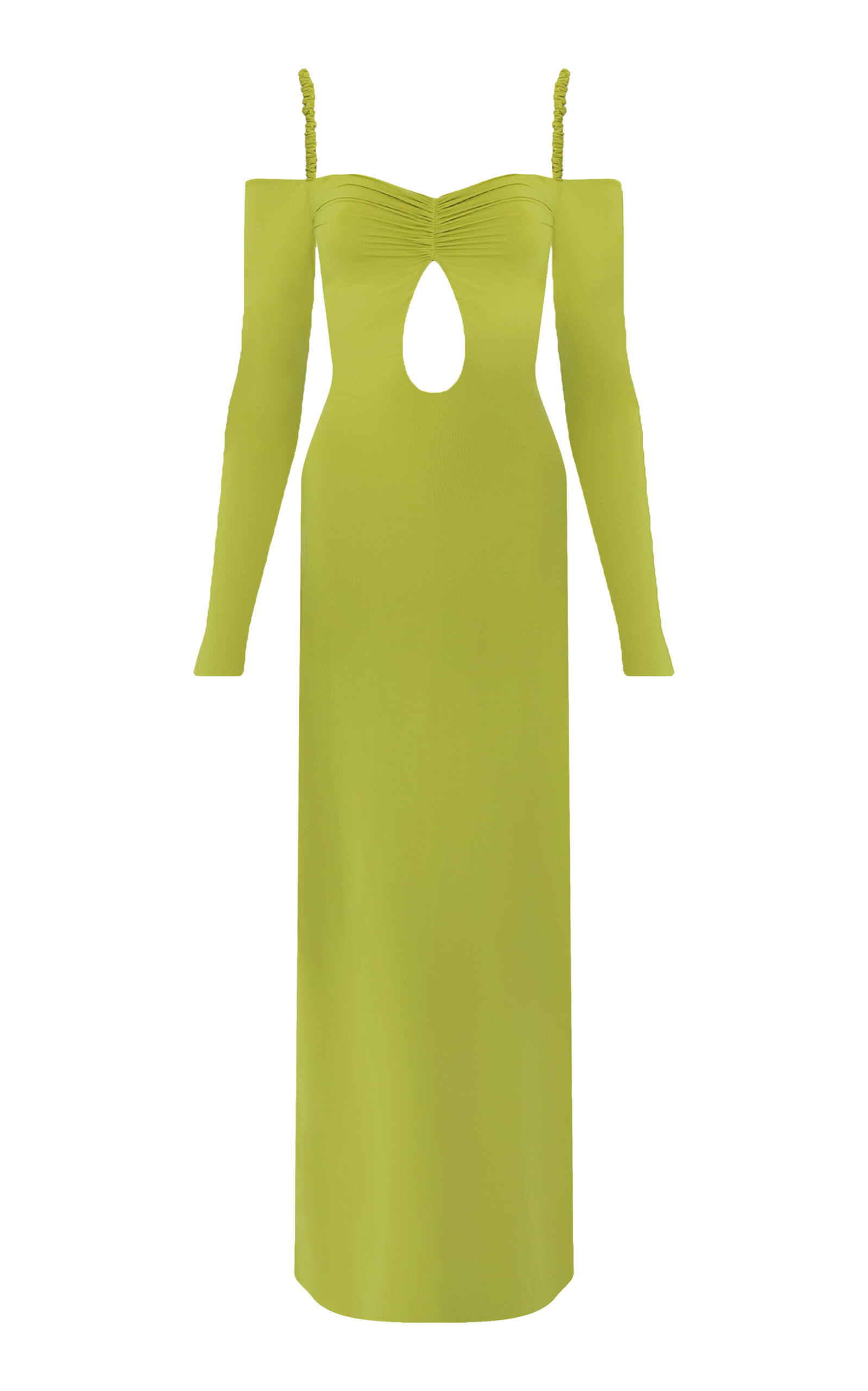 Maygel Coronel Calice Cutout Midi Dress In Green