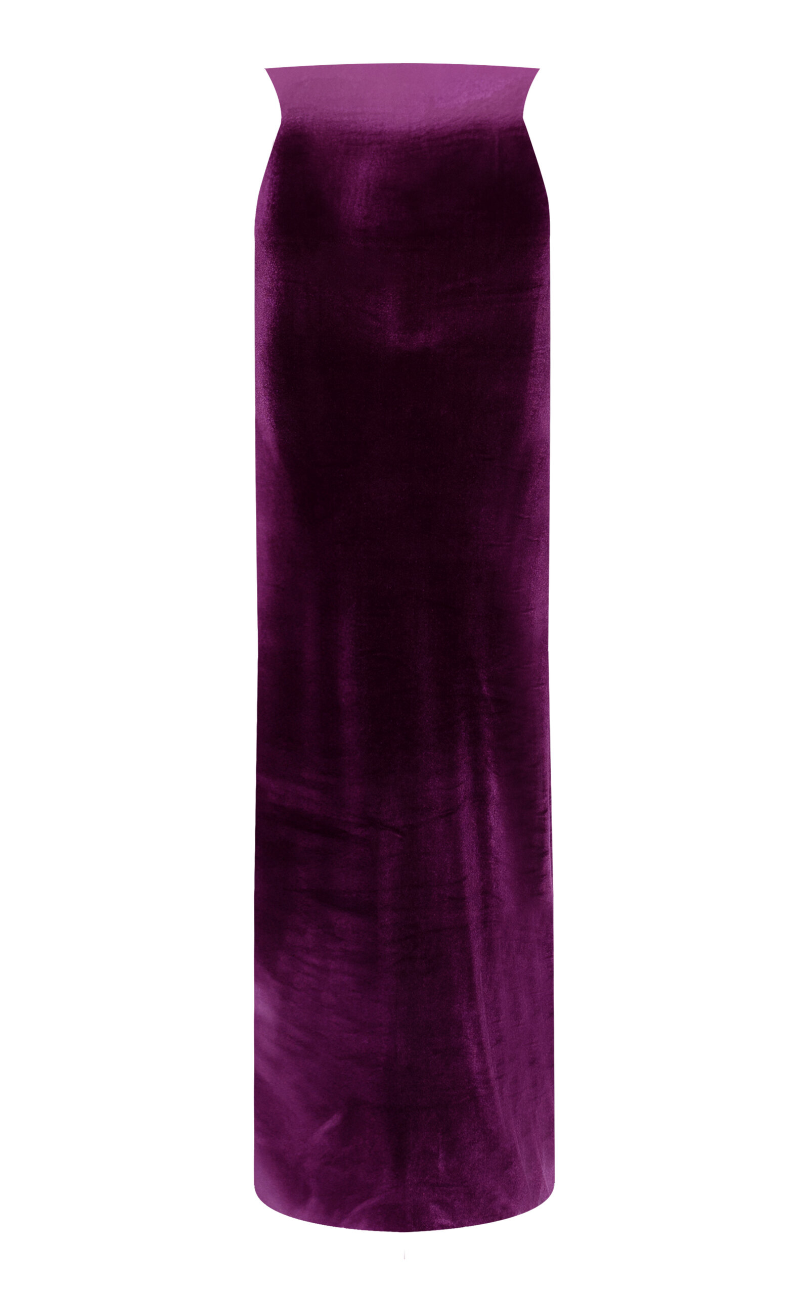 Maygel Coronel Cavana High-rise Maxi Skirt In Burgundy