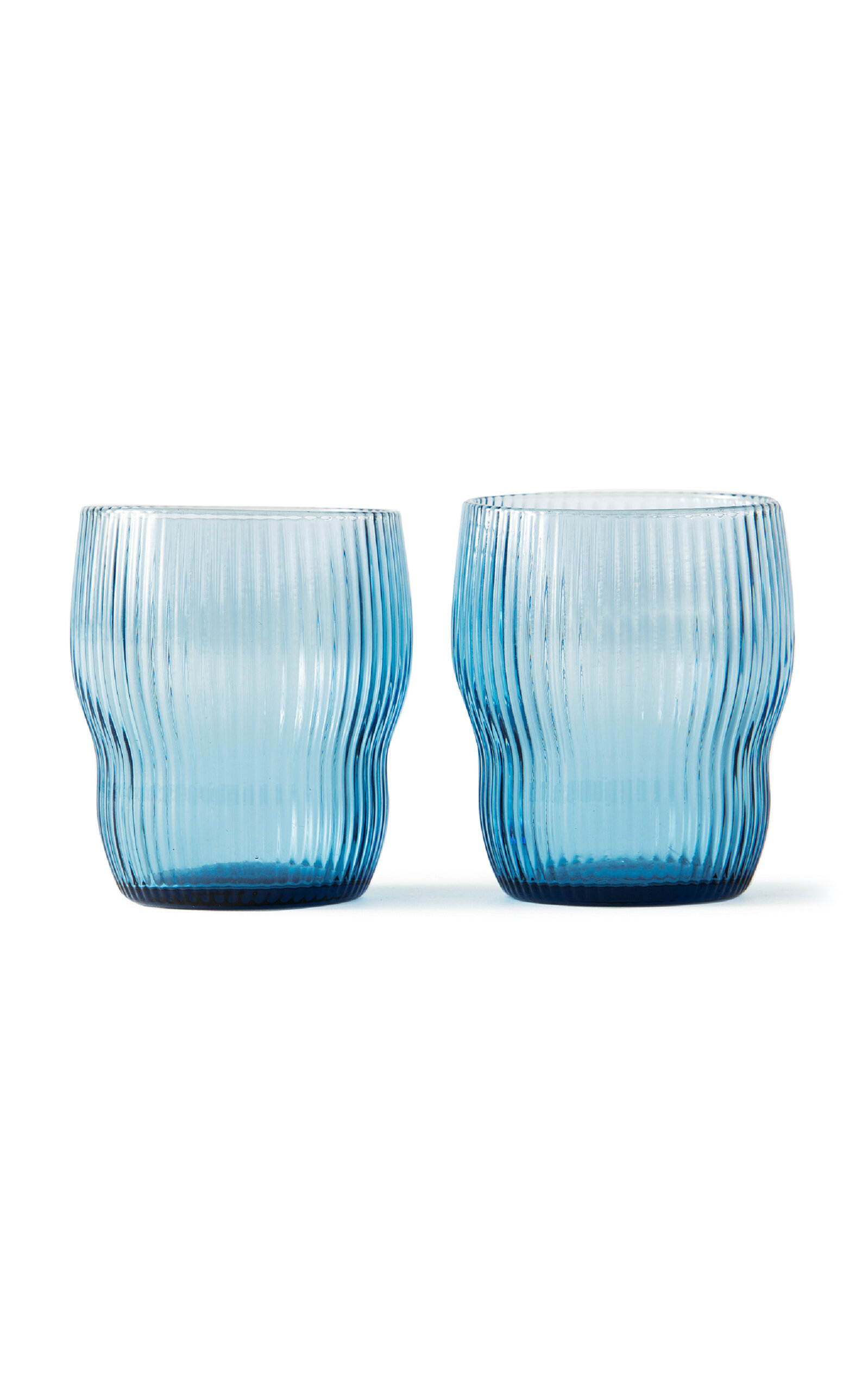 Shop Polspotten Set-of-two Pum Glass Tumblers In Light Blue