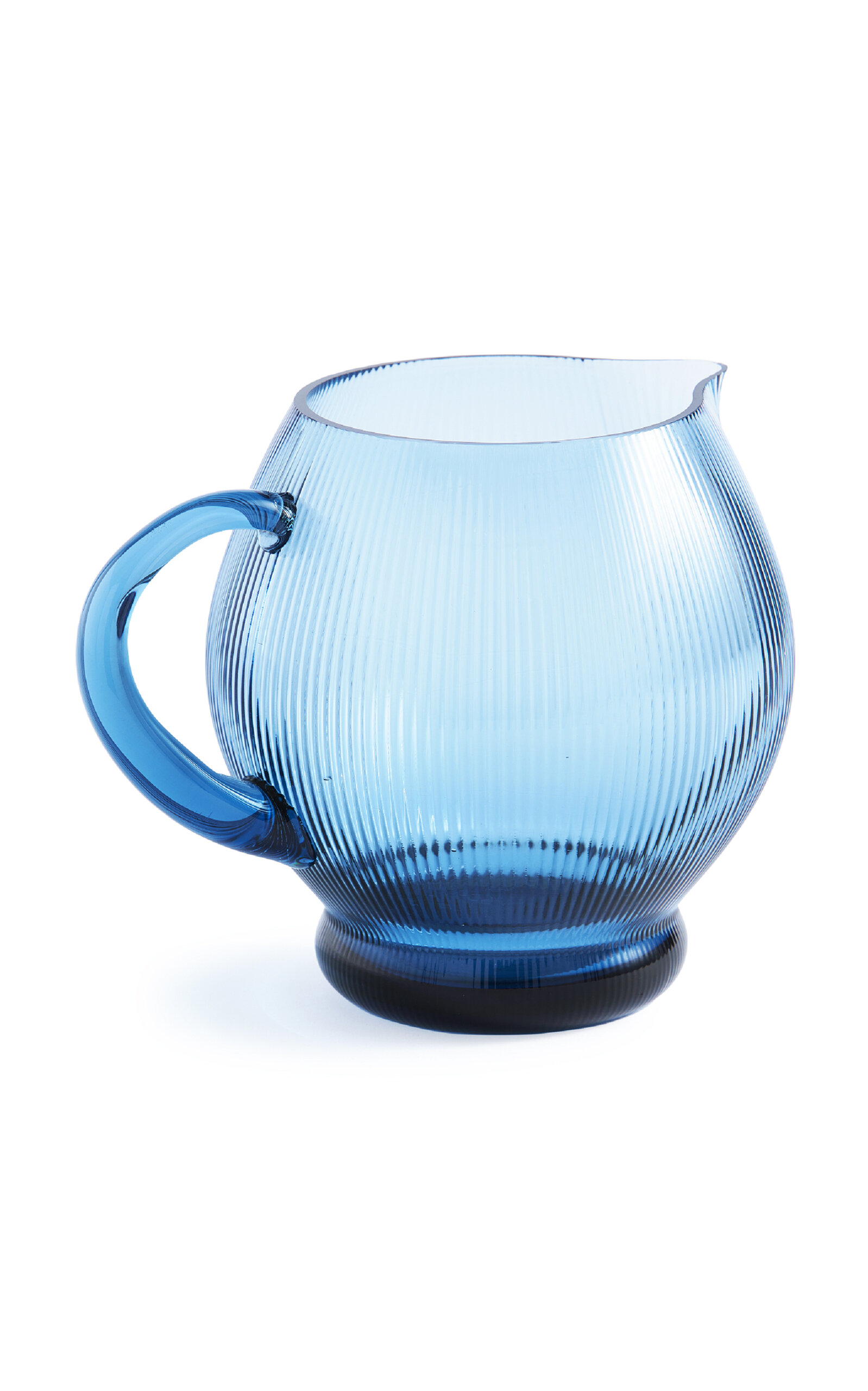 Shop Polspotten Pum Glass Pitcher In Light Blue