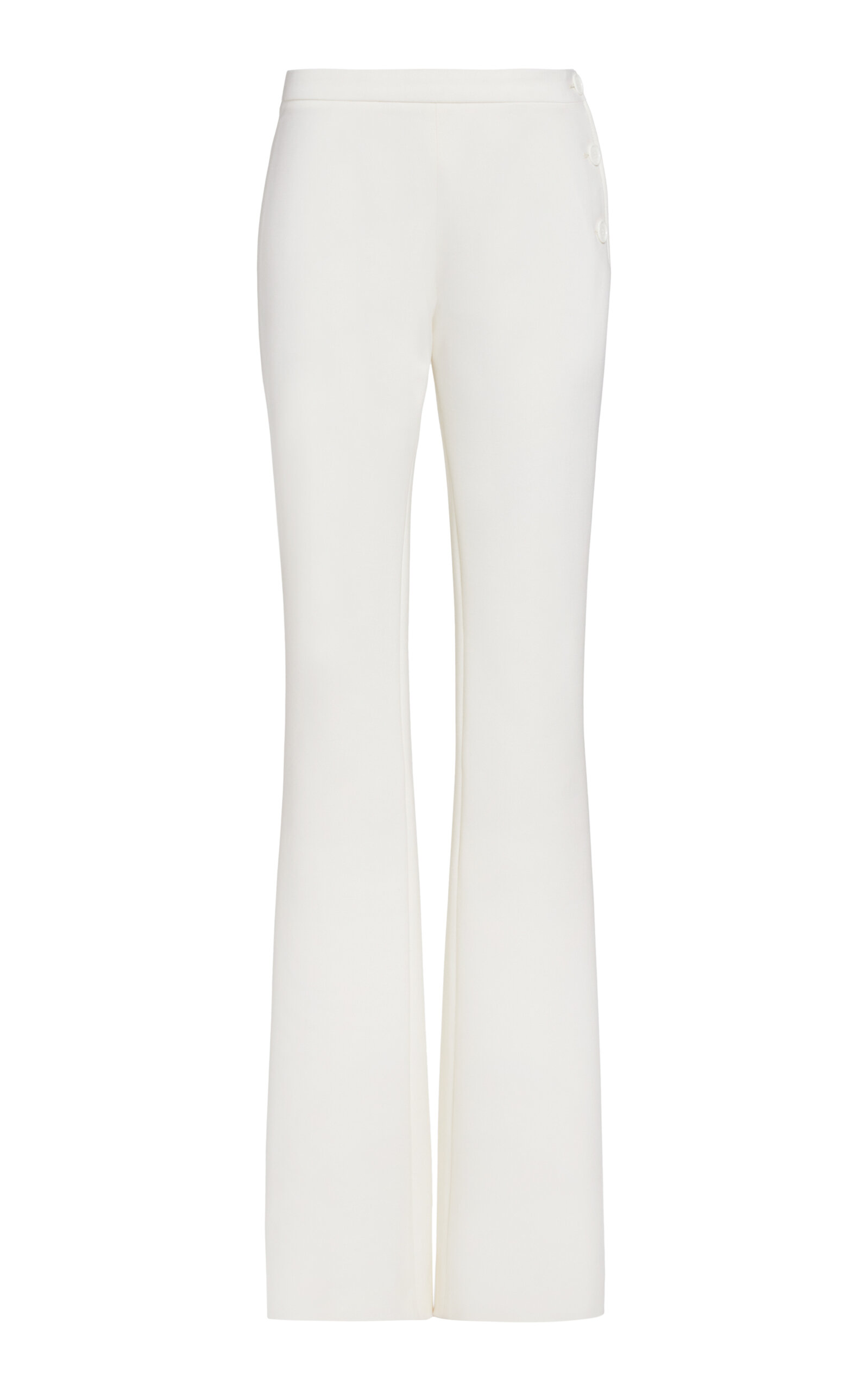 Courrèges Oblique Wool Pants In Ivory