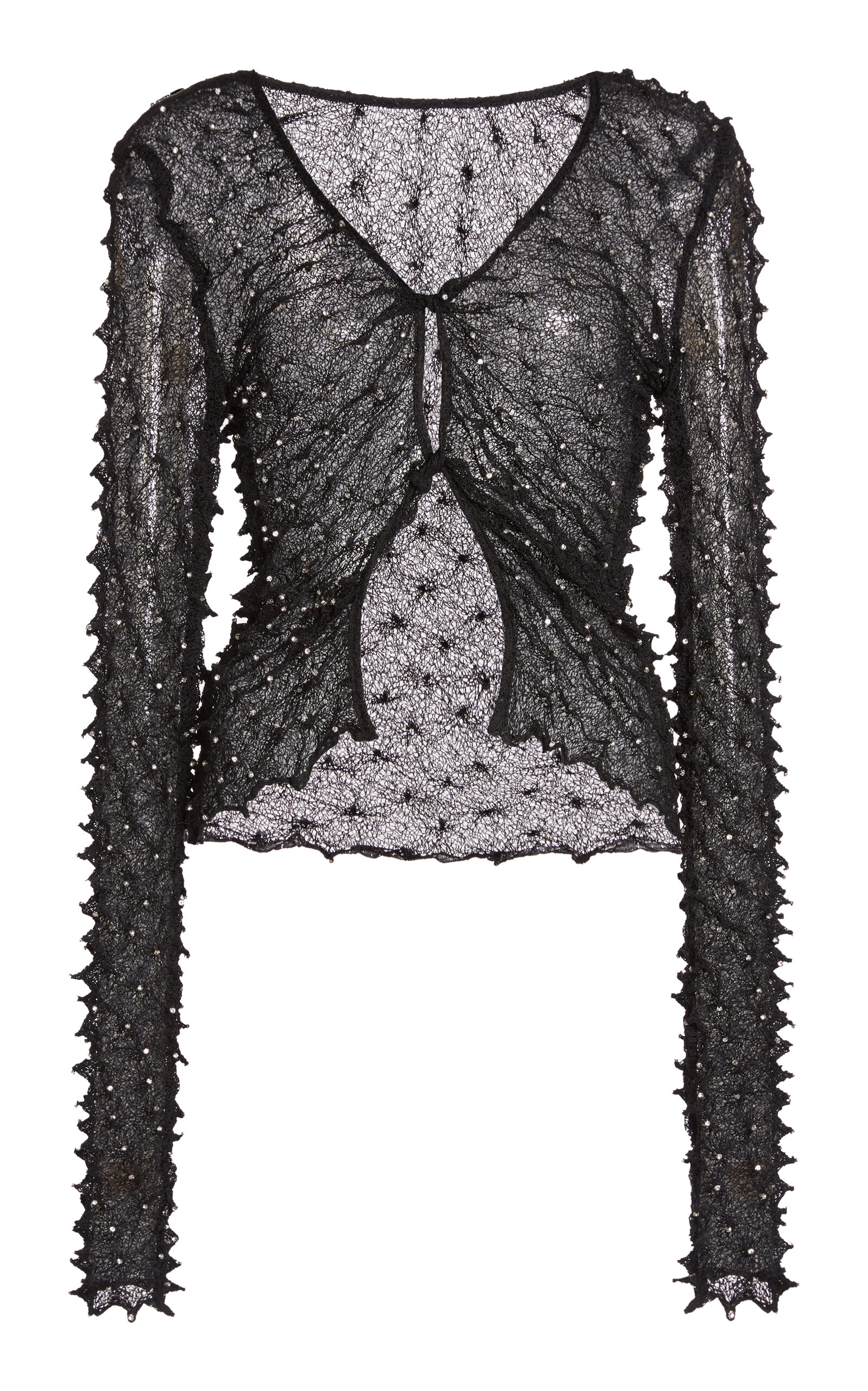 Christopher Esber Crystal-embellished Top In Black