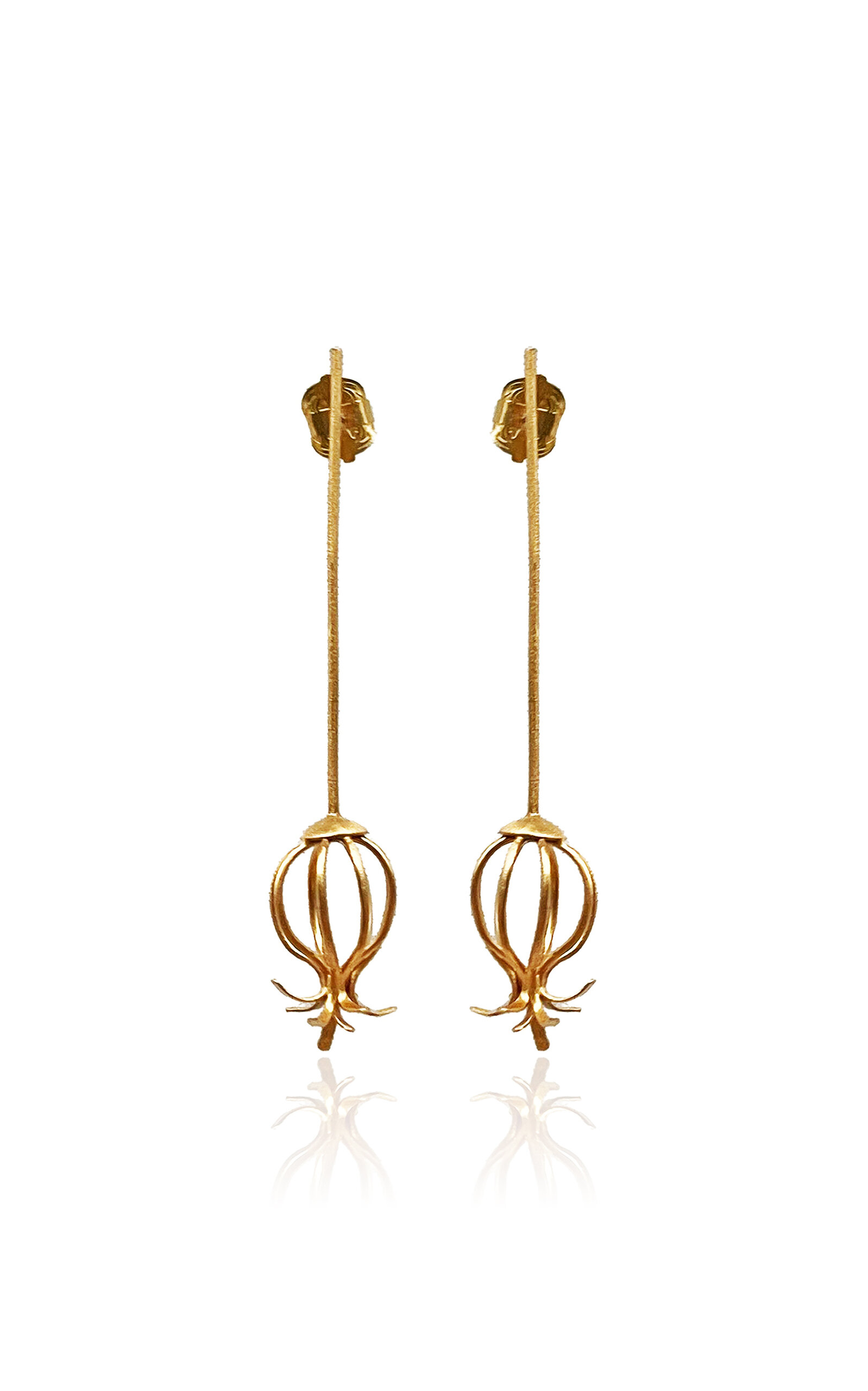 Johanna Ortiz Floral Lore Earrings In Gold