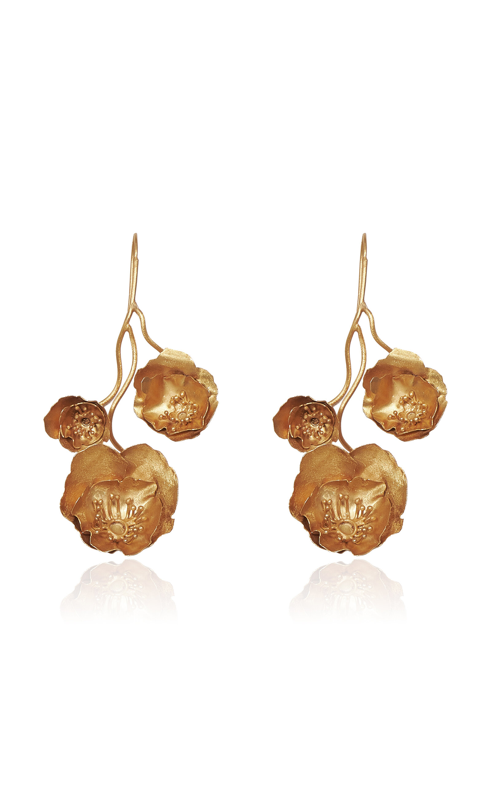 Johanna Ortiz Tess Earrings In Gold