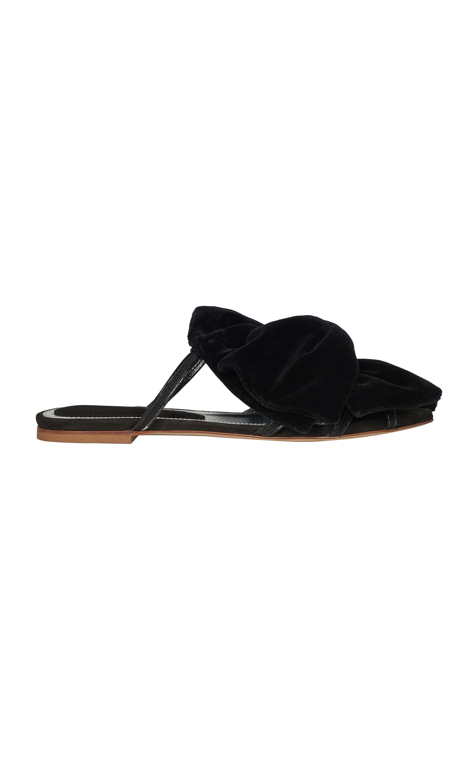 Johanna Ortiz The Sumerians Leather Flats In Black