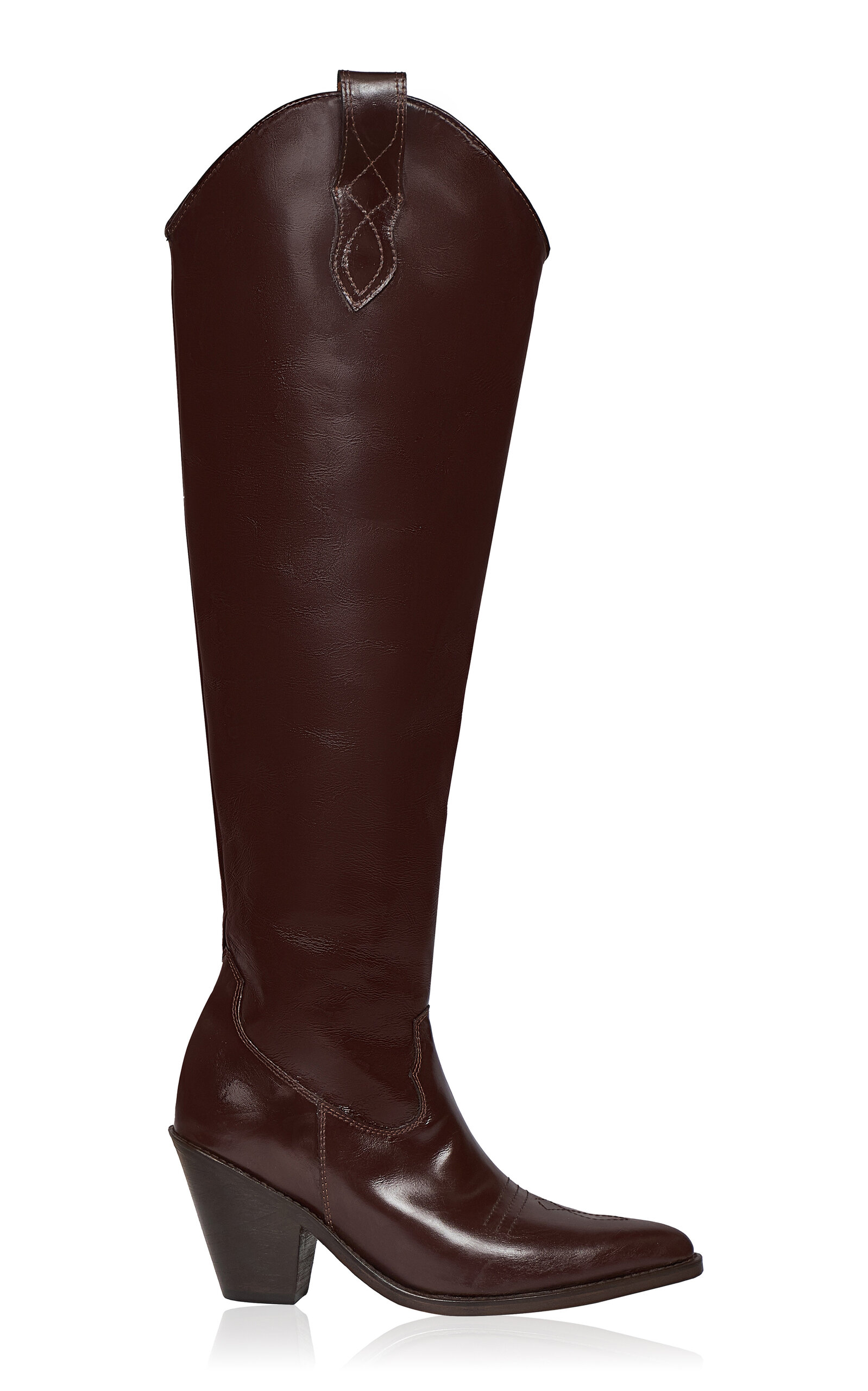 Johanna Ortiz Fertile Crescent Leather Boots In Brown