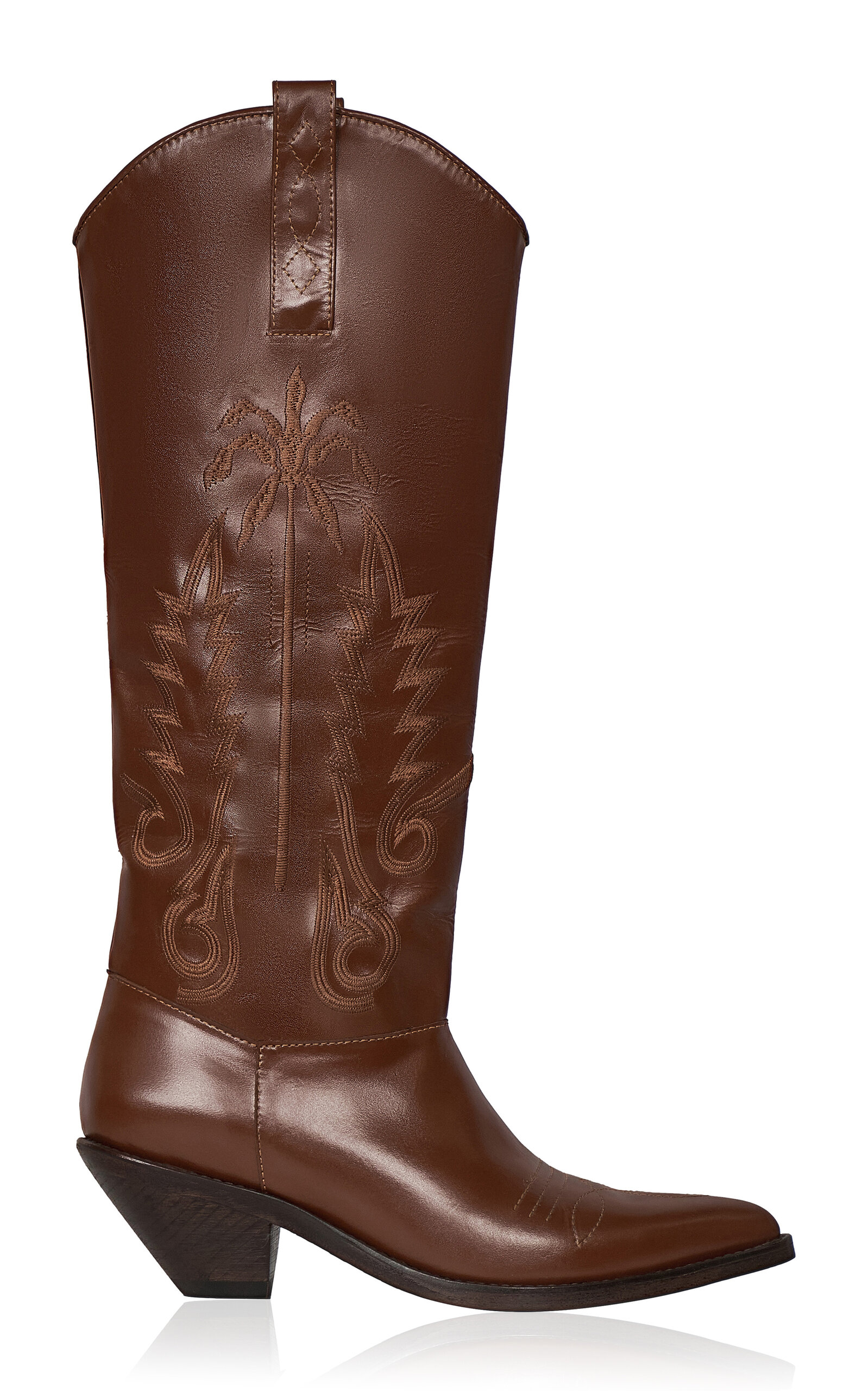 Johanna Ortiz Journey To The East Leather Boots In Tan