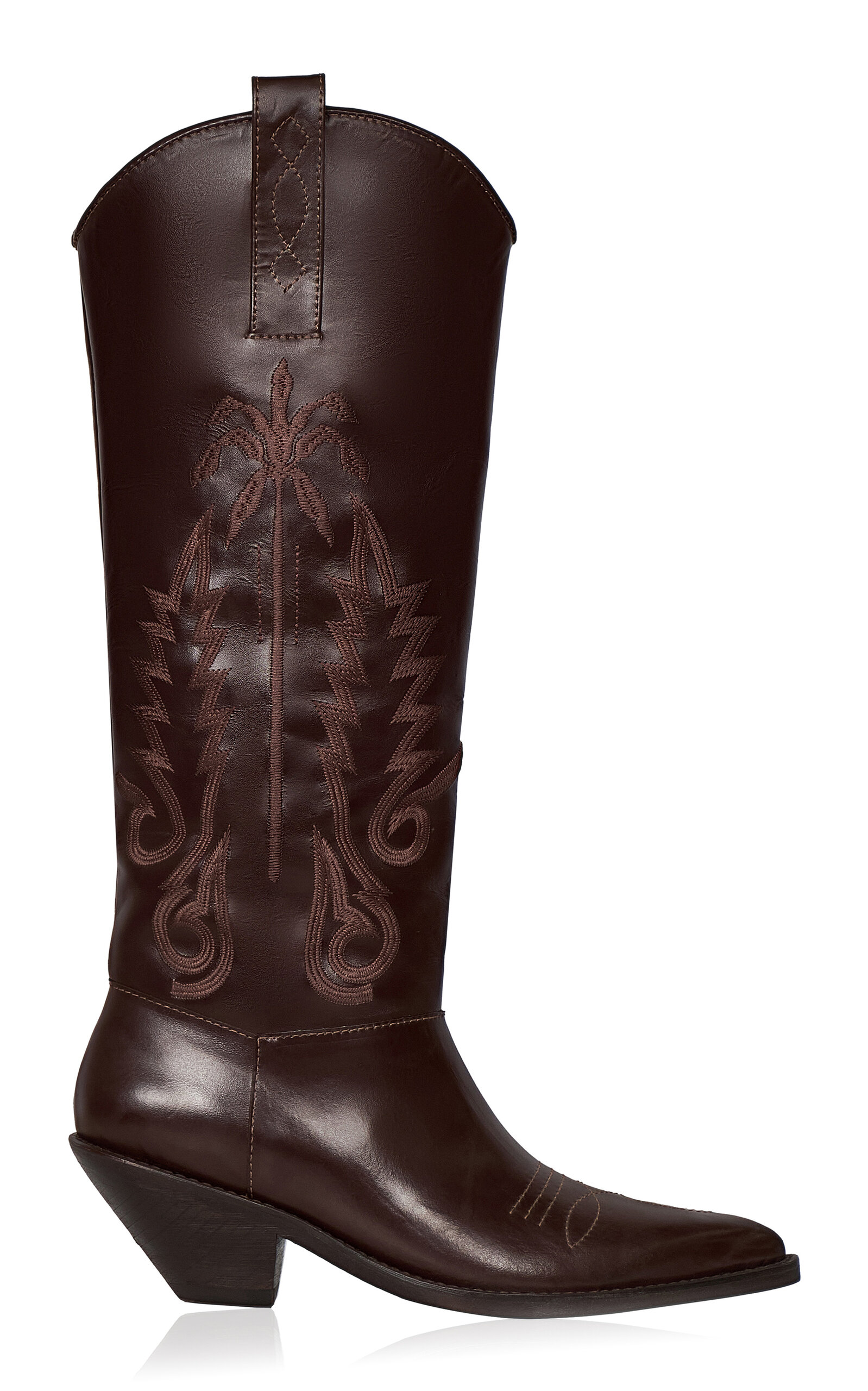 Johanna Ortiz Journey To The East Leather Boots In Brown