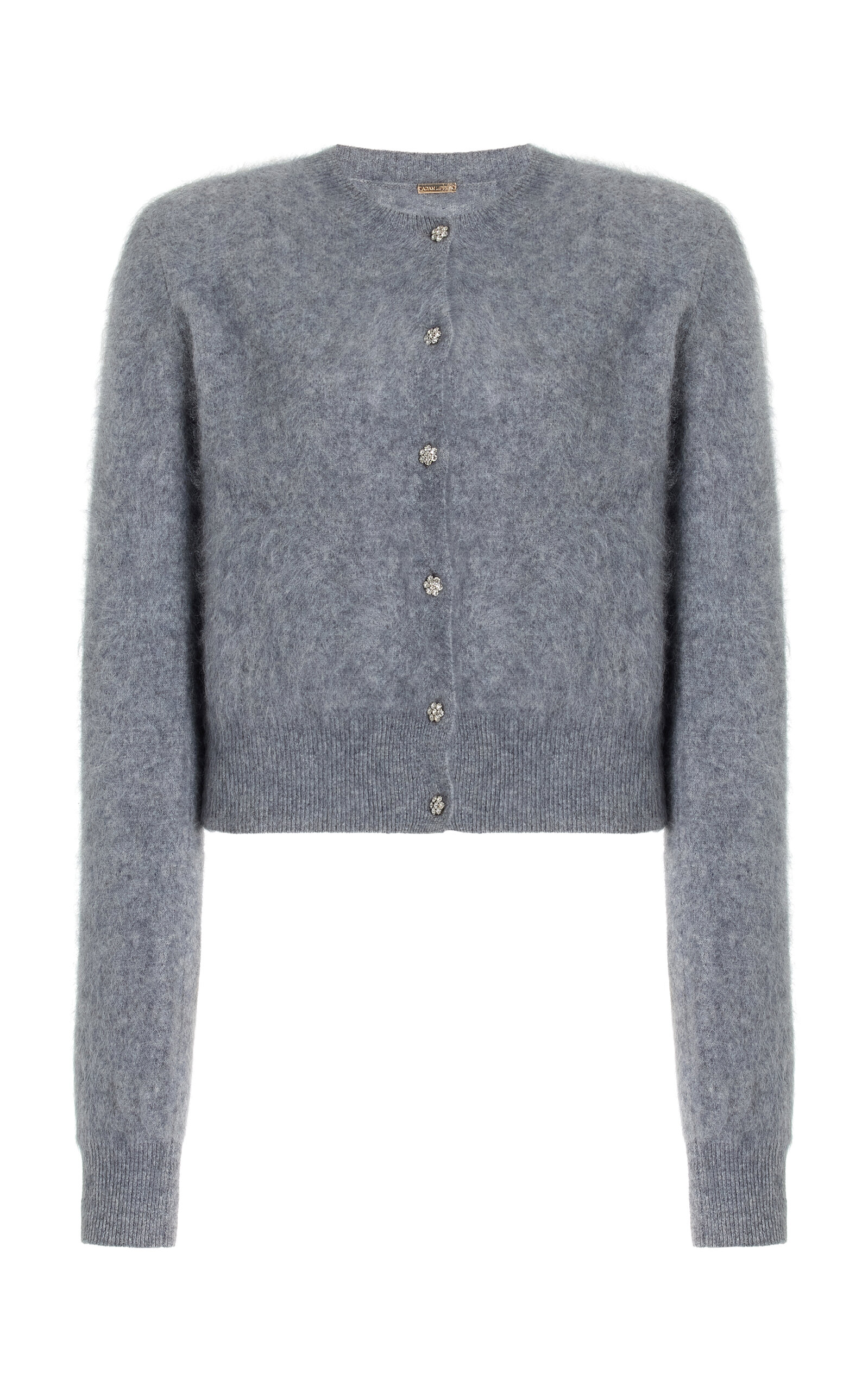 Shop Adam Lippes Brushed-cashmere Cardigan In Grey