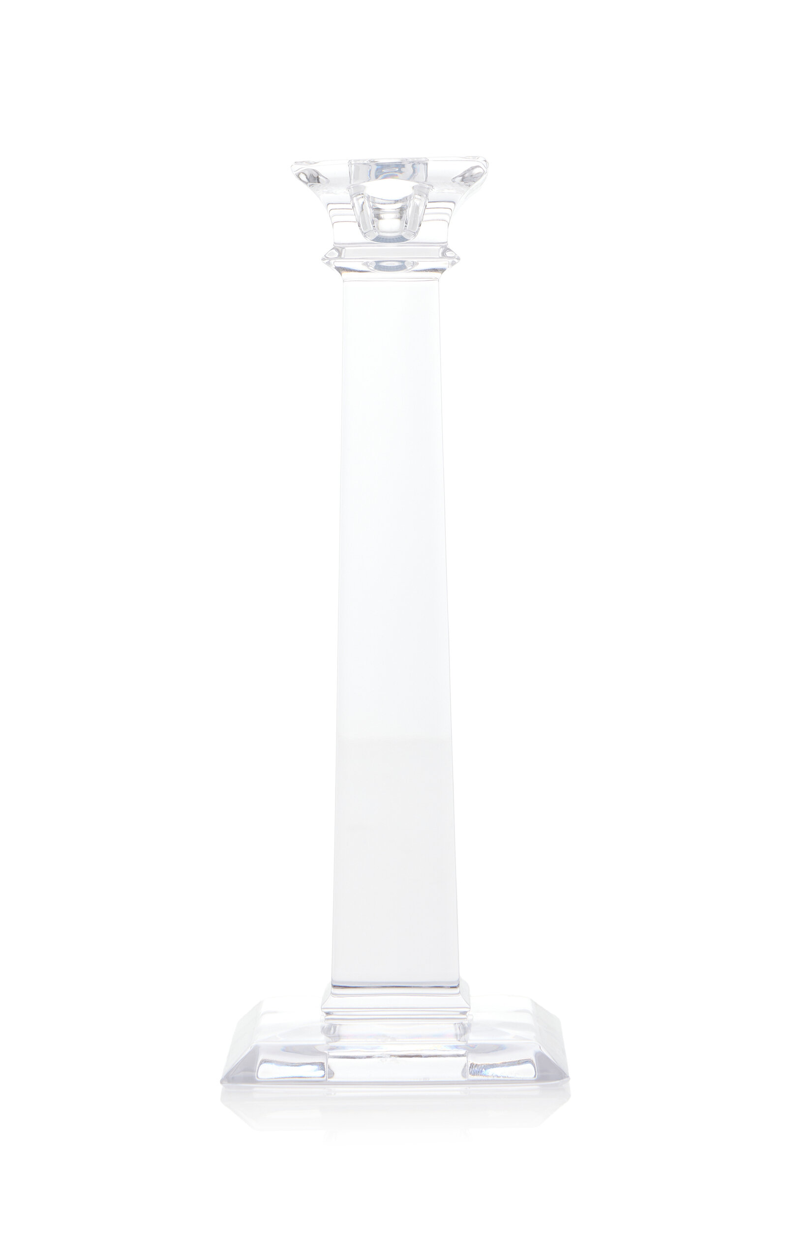 Shop Tiffany & Co Classic Crystal Candlestick In Clear