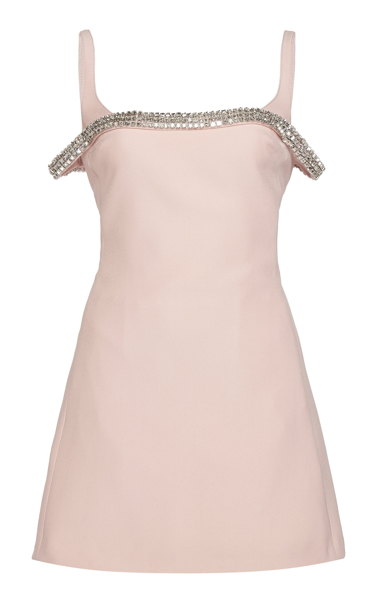 Giambattista Valli Embellished Crepe Mini Dress In Pink