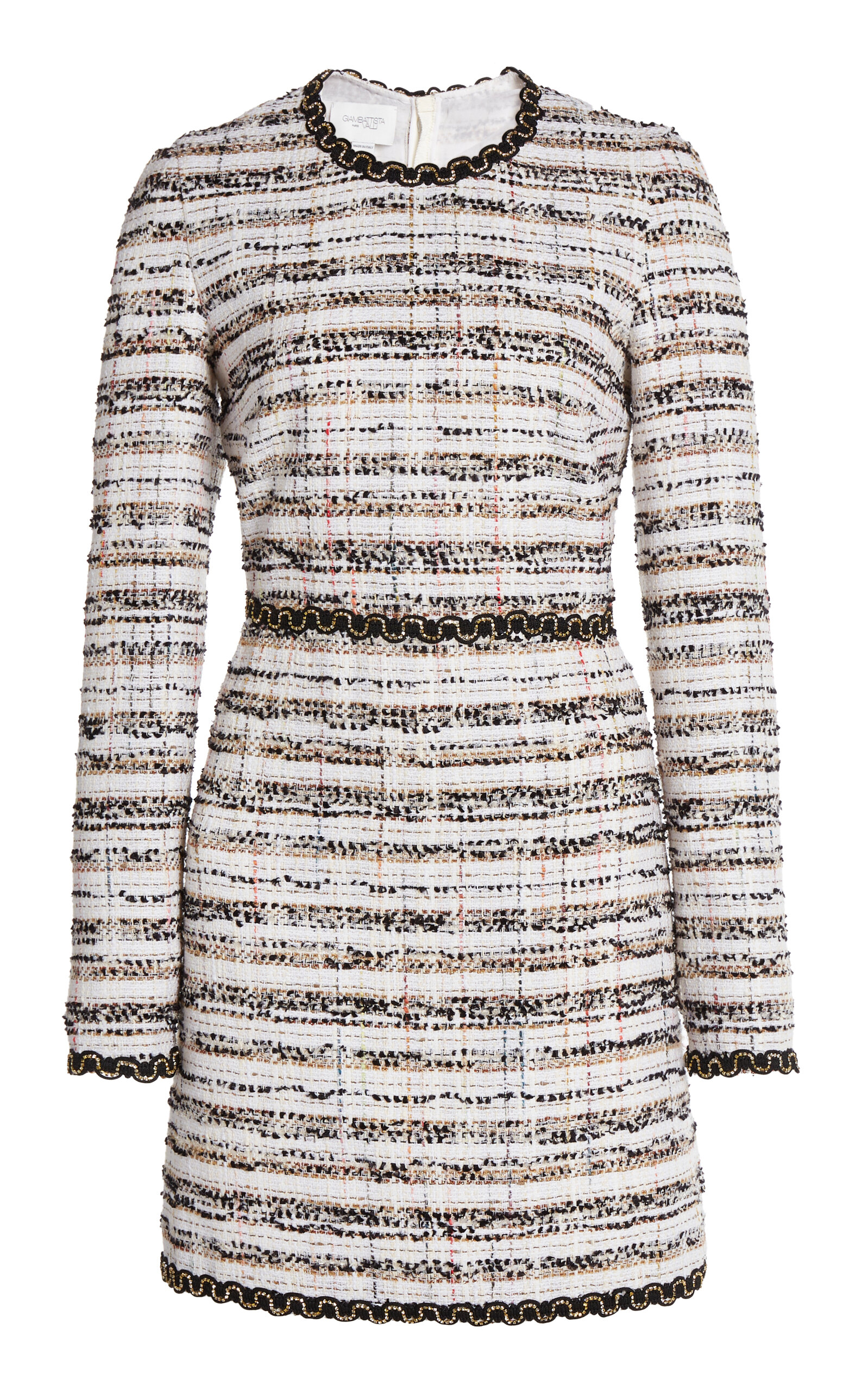 Giambattista Valli Textured Cotton-blend Bouclé Mini Dress In Multi