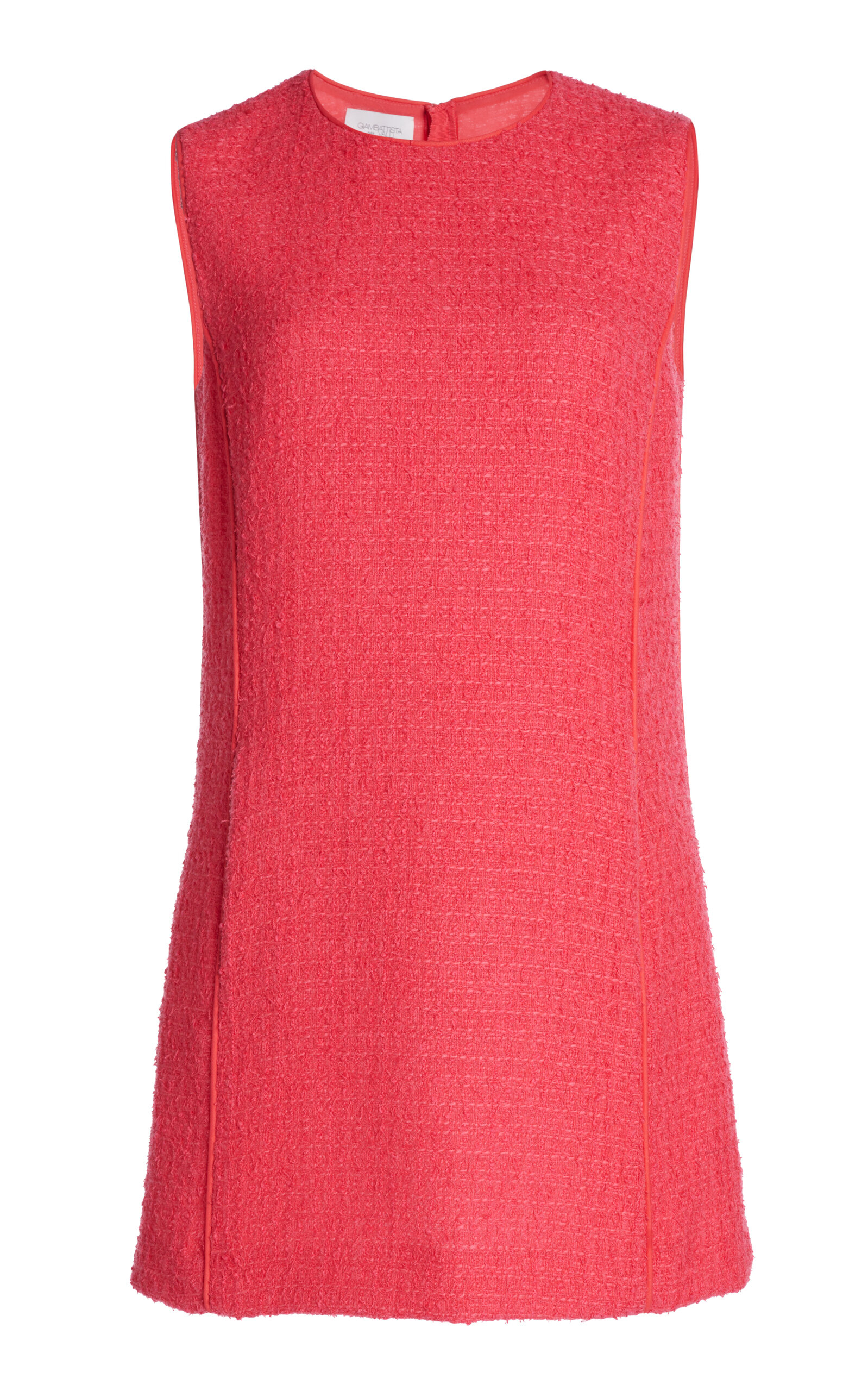 Giambattista Valli Bouclé Mini Sheath Dress In Red