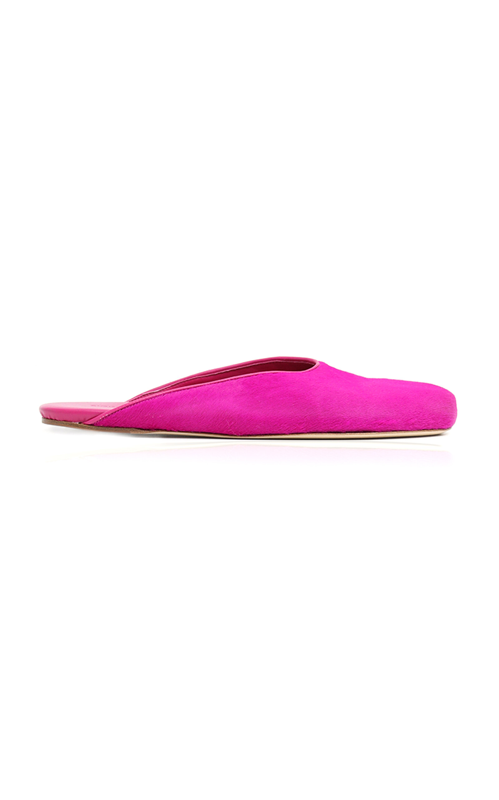 Christopher Esber Elson Pony Hair Slippers In Pink