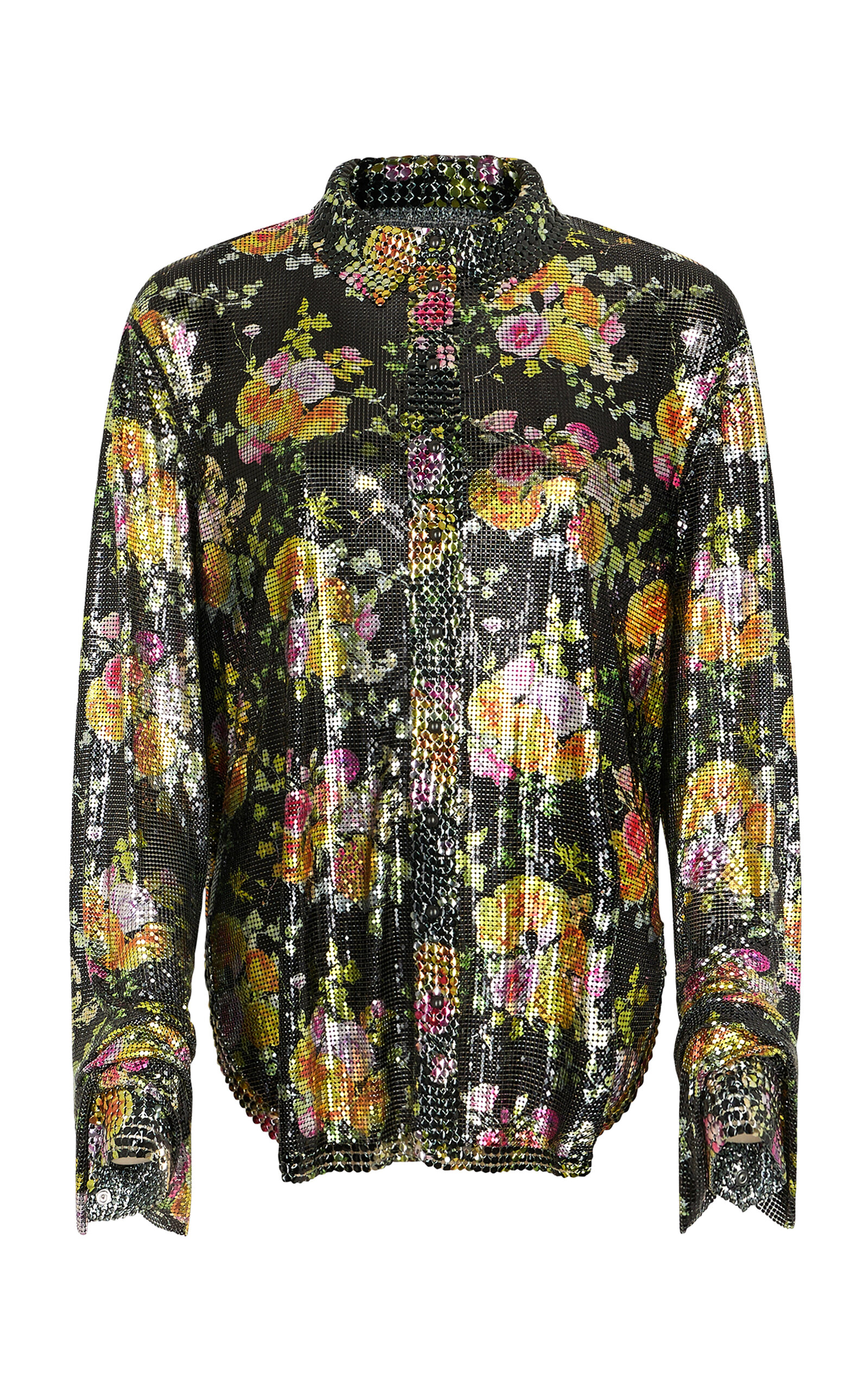 Rabanne Printed Button-up Shirt In Floral