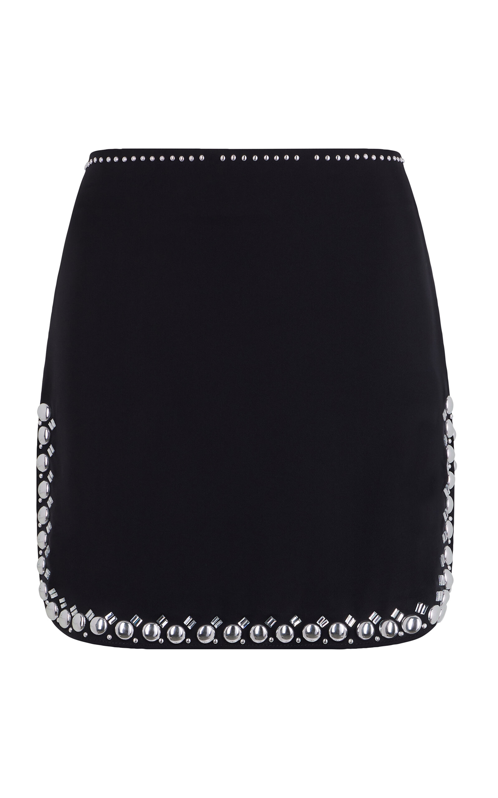 Rabanne Embellished Mini Skirt In Black