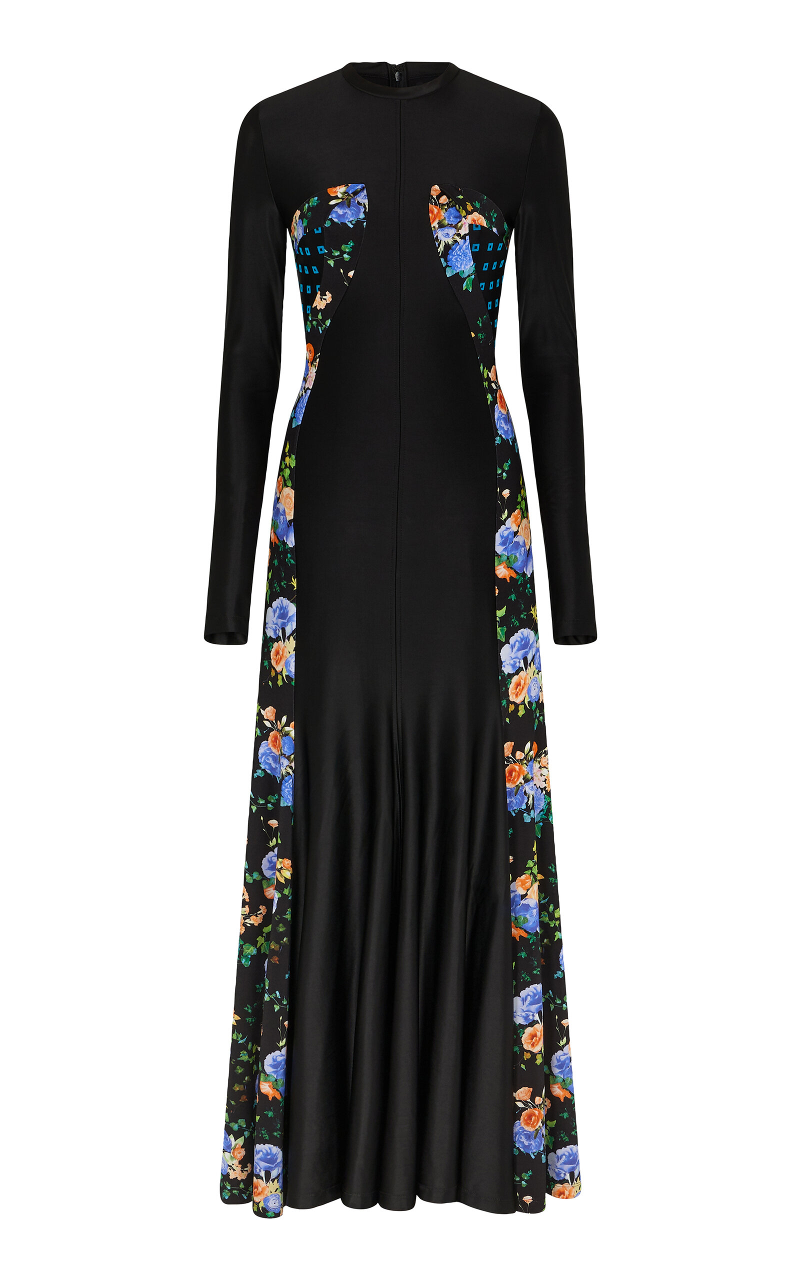 Rabanne Paneled Maxi Dress In Multi