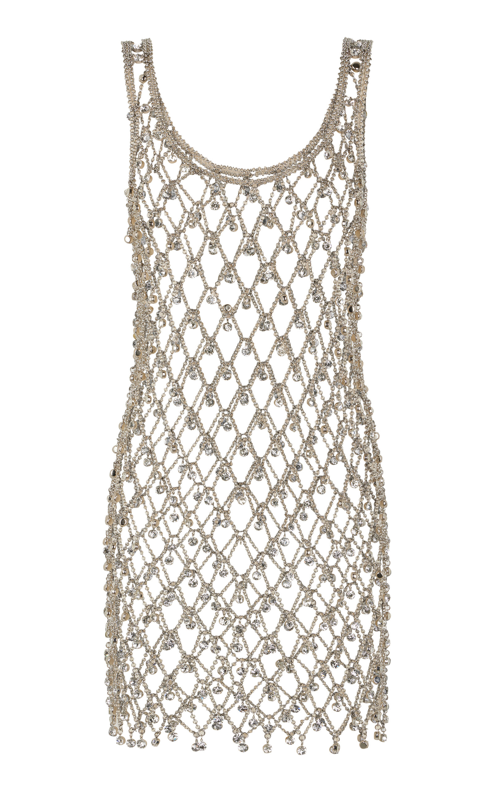 Rabanne Chain Dress In Silver