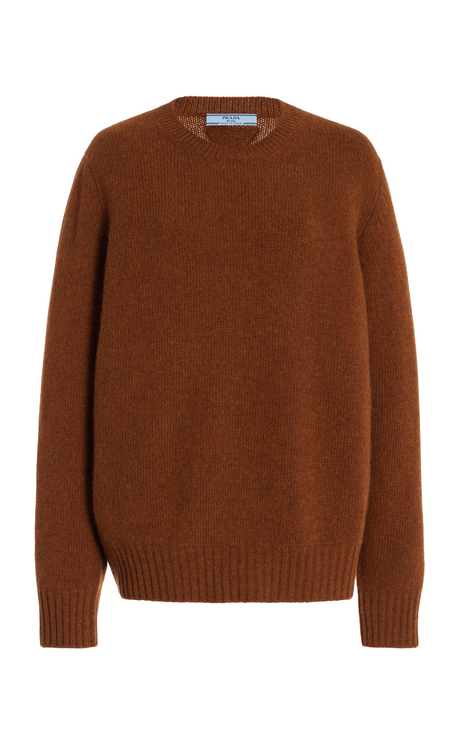 Shop Prada Cashmere-wool Top In Brown