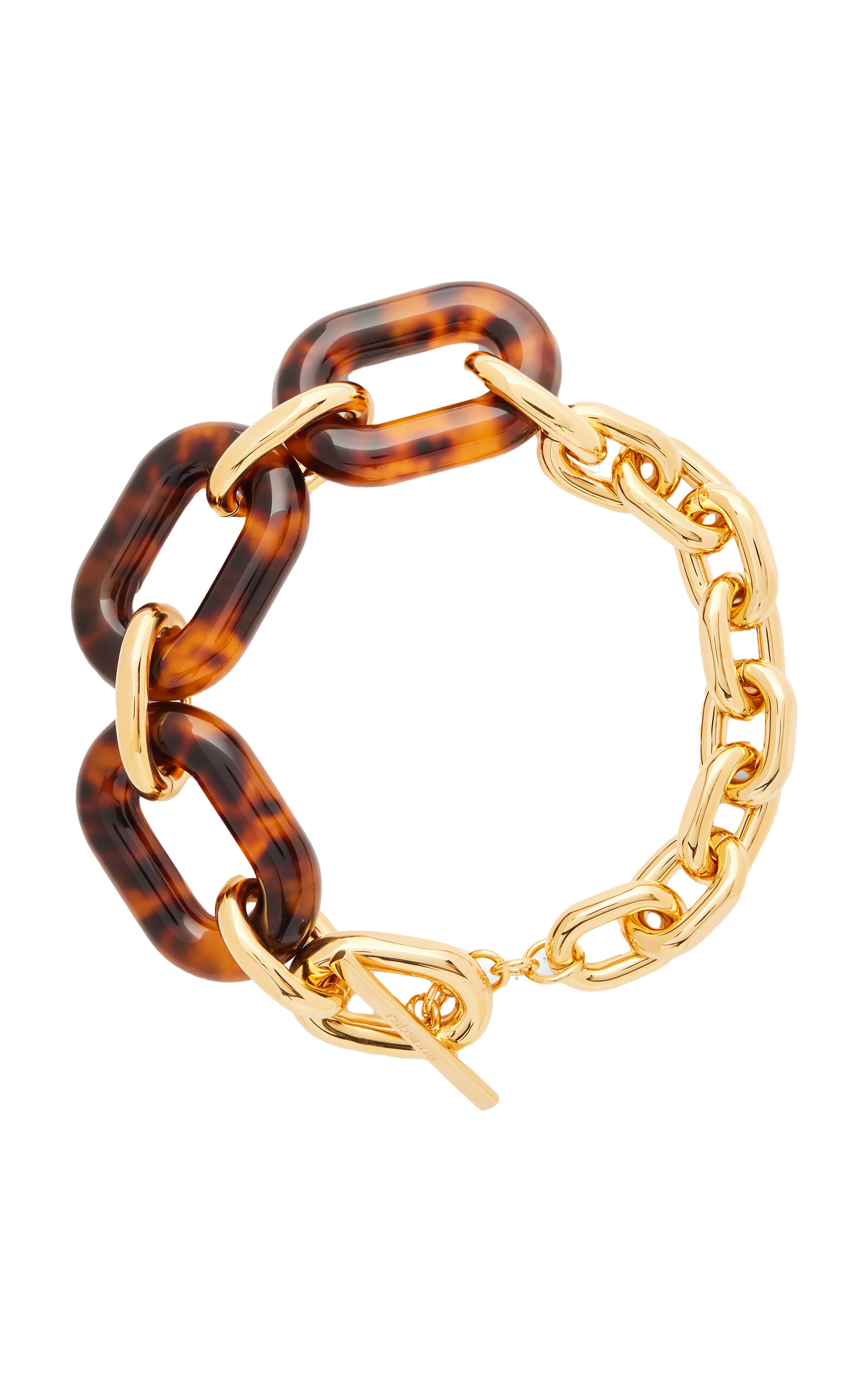 Rabanne Two-tone Xl Chainlink Necklace In Gold