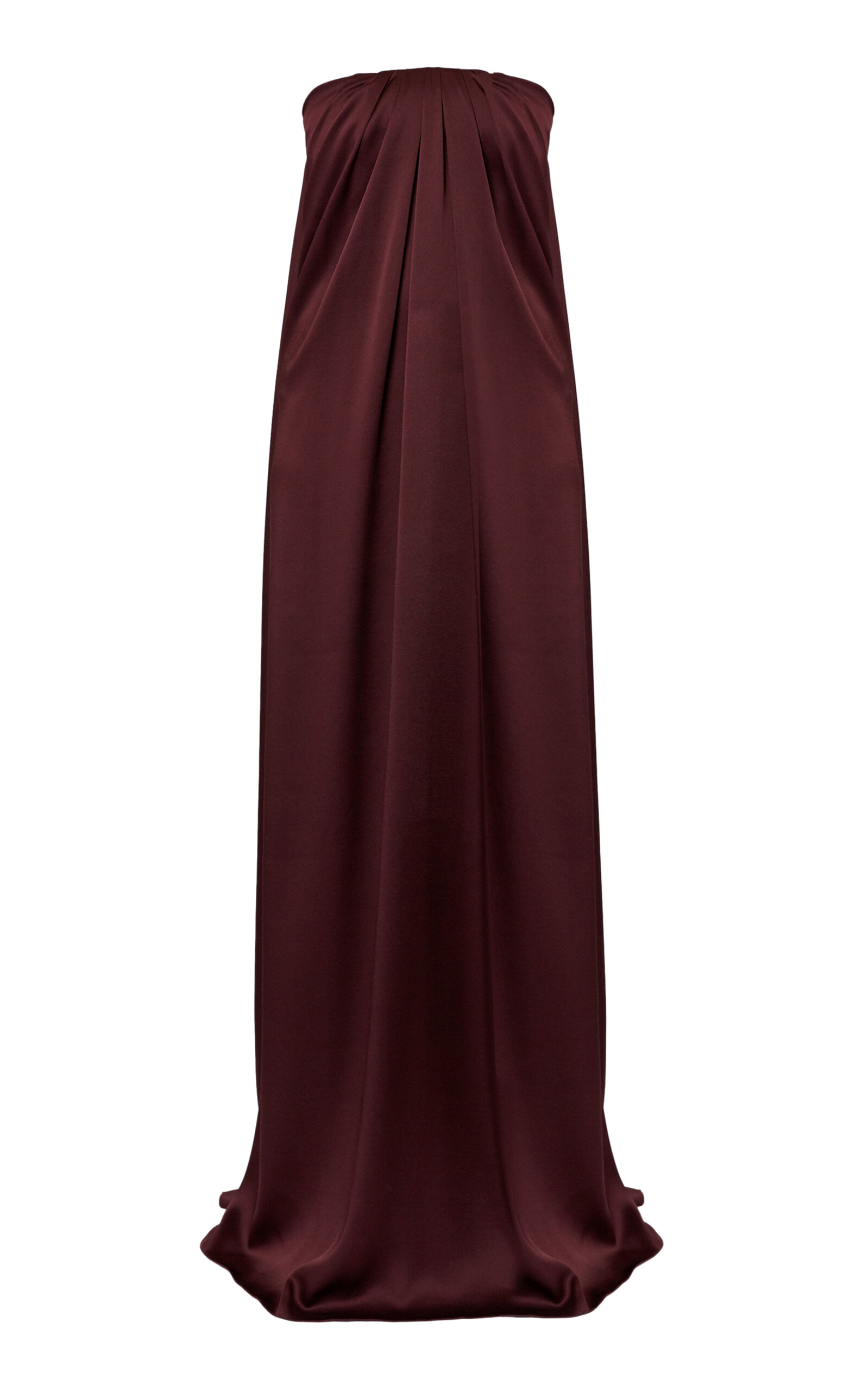 Erdem Draped Gown In Burgundy