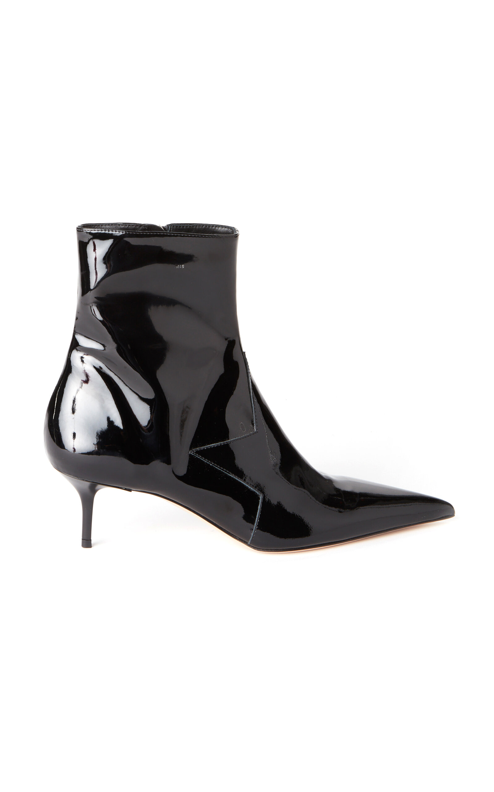 Coperni Star Cut-out Ankle Boots In Black