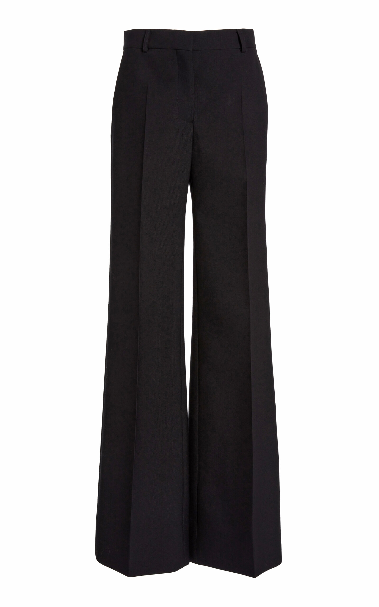 Stella Mccartney Drop-rise Wool Pants In Black