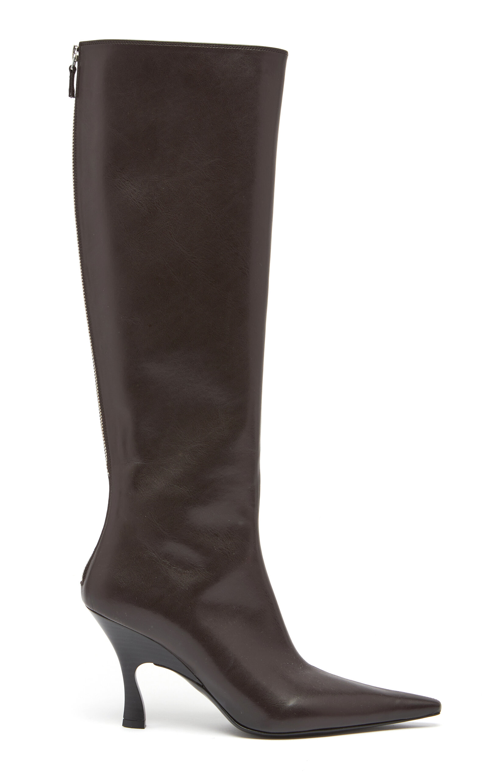 Stella Mccartney Elsa Eco Alter Mat Knee Boots In Brown