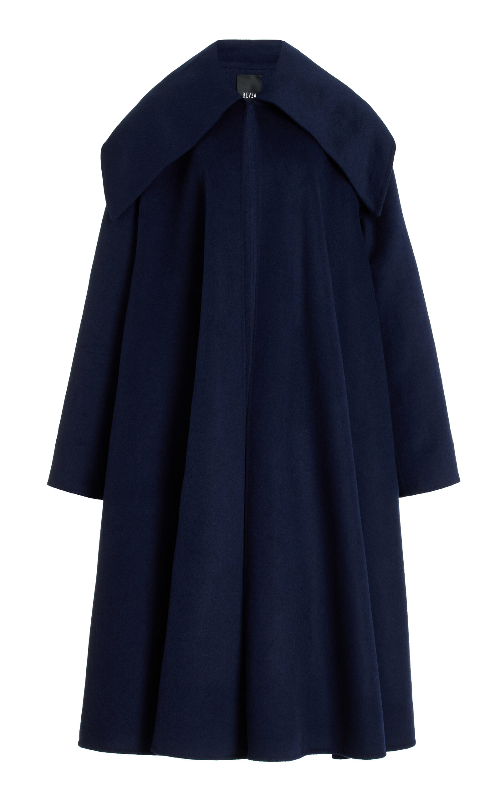 Shop Bevza Kozhukh Wool-cashmere Coat In Navy