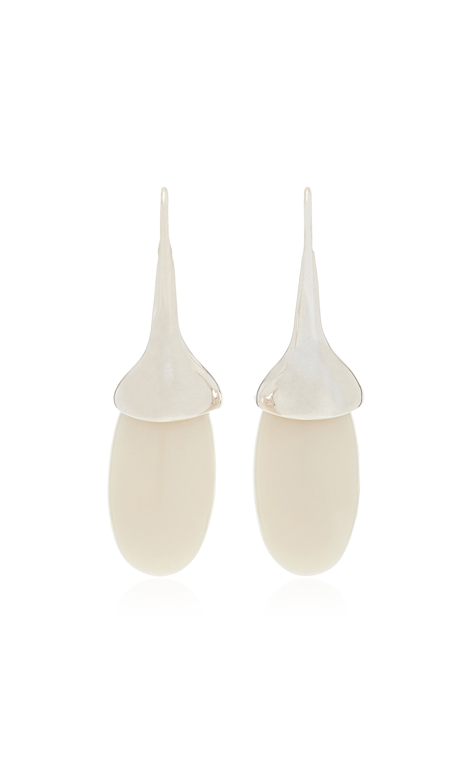 Shop Sophie Buhai Dripping Stone Sterling Silver Tagua Earrings In White