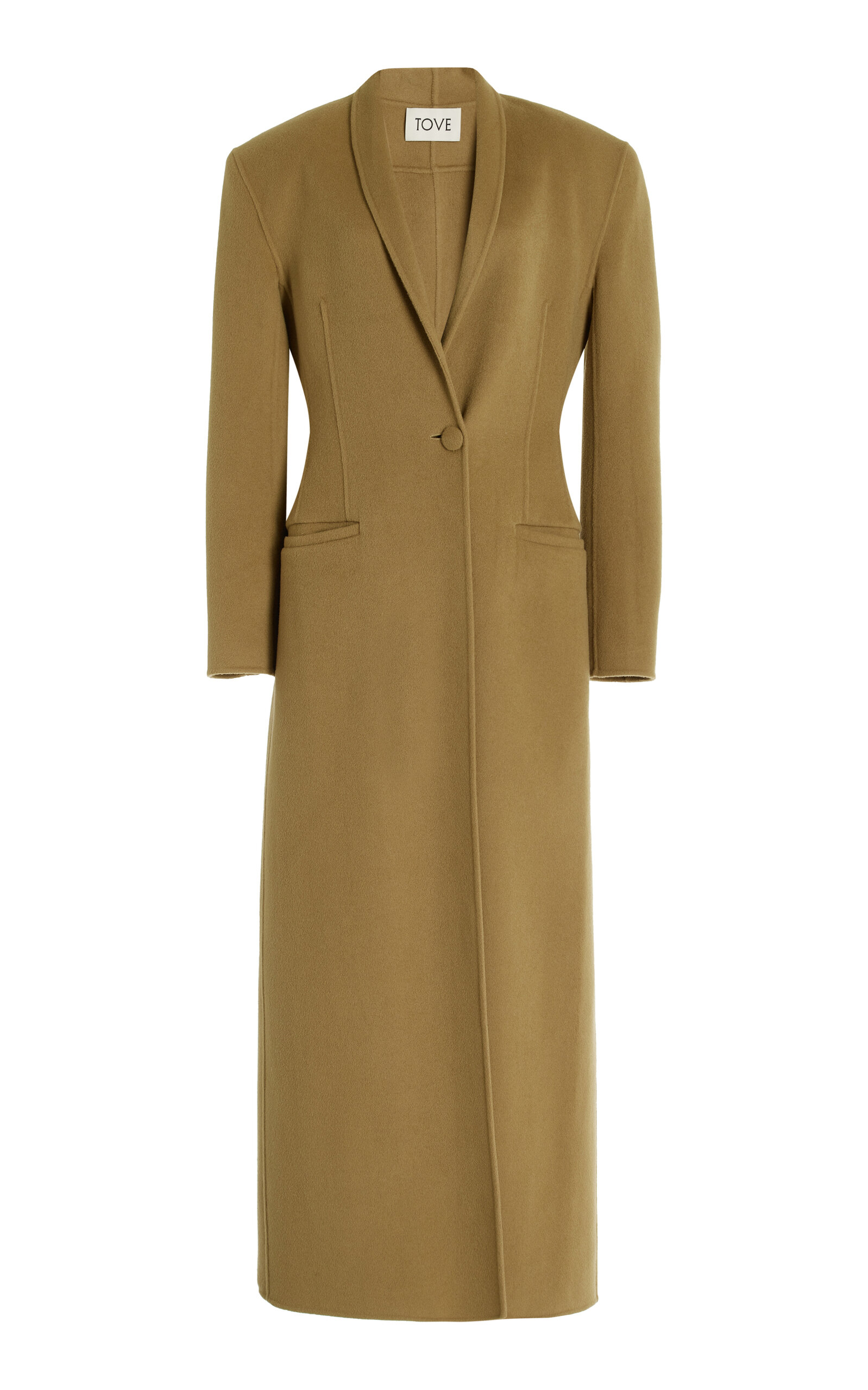 Shop Tove Zahra Wool-cashmere Coat In Green