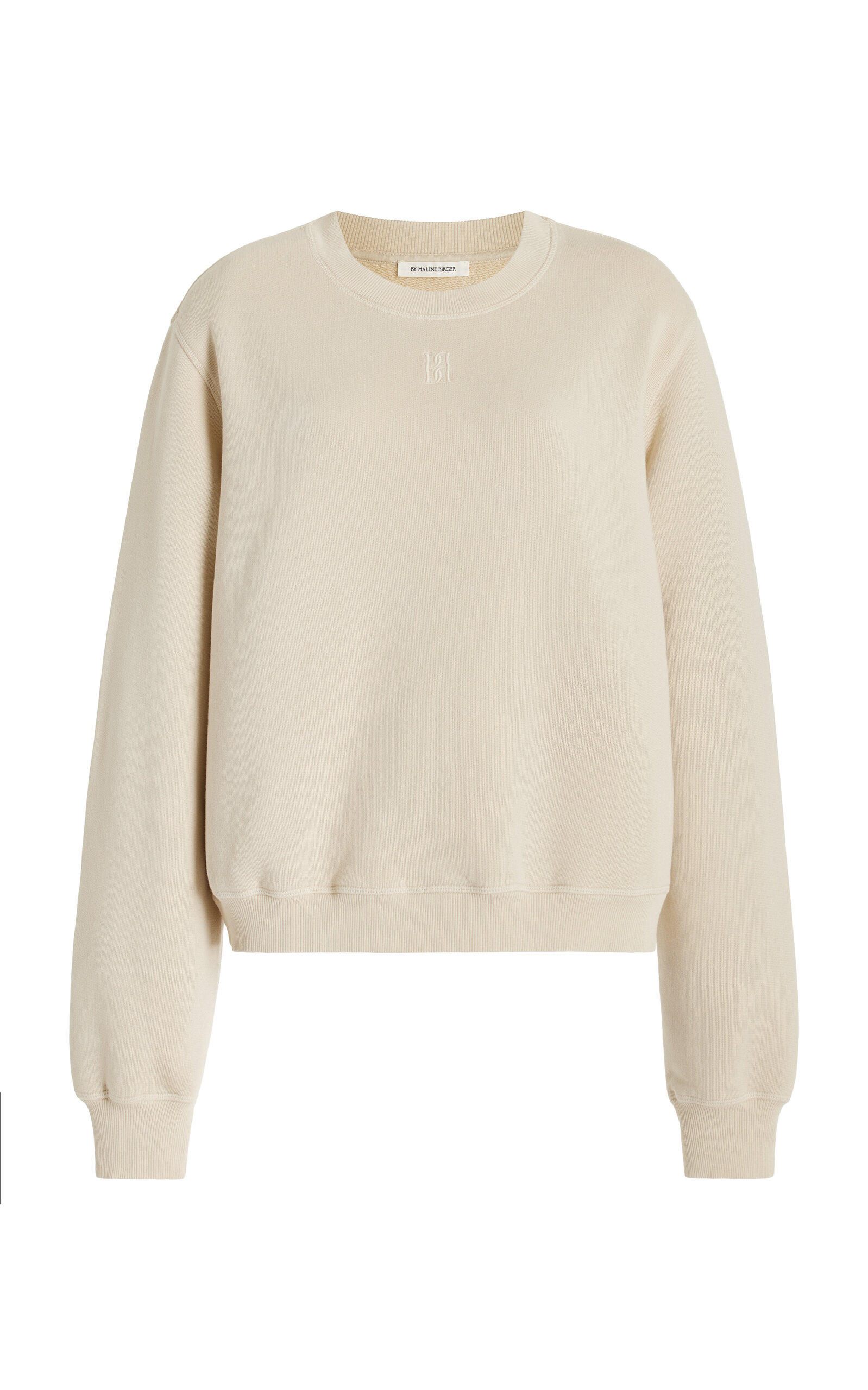 Shop By Malene Birger Apalia Cotton Sweatshirt In Grey