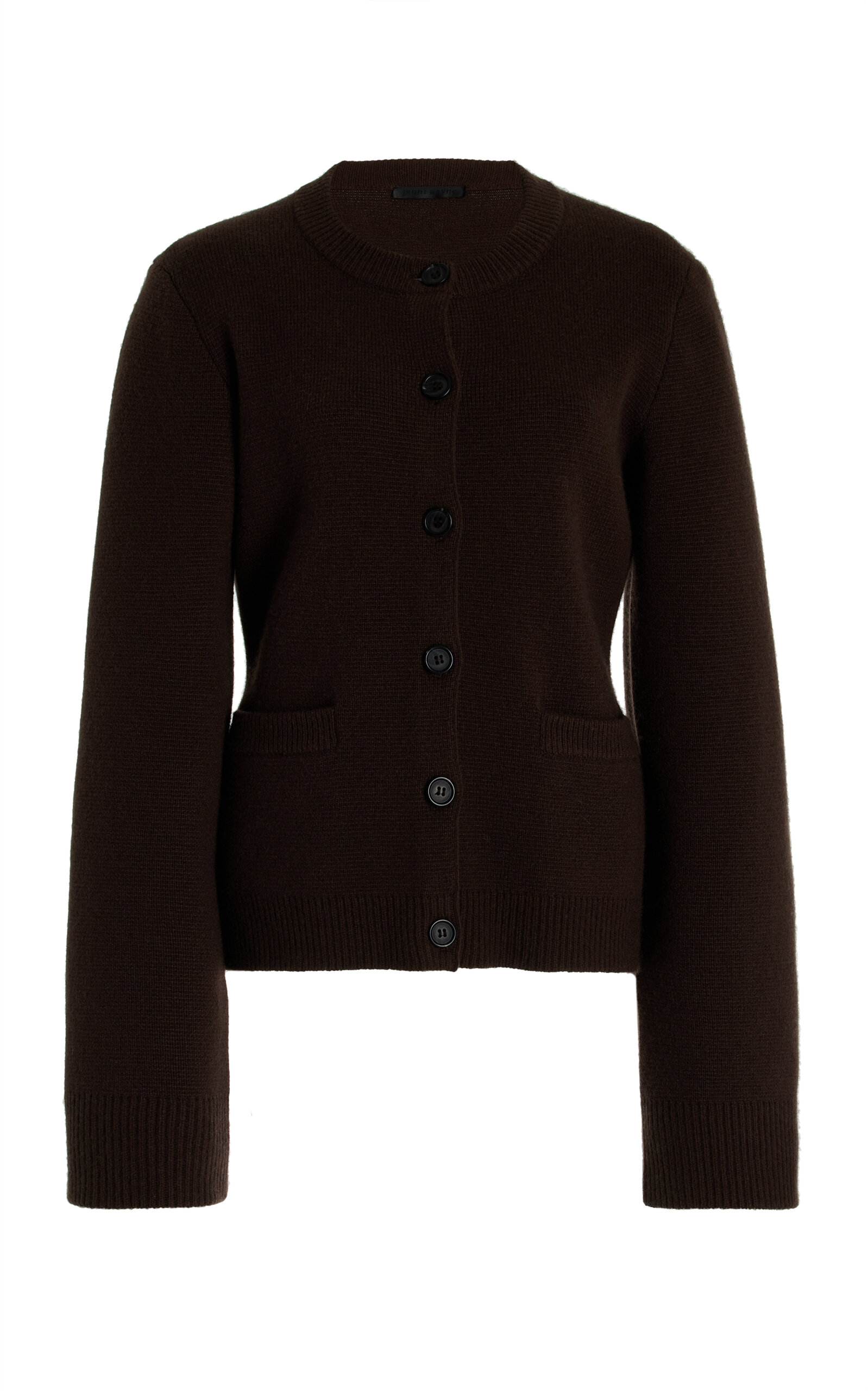 Shop Jenni Kayne Cooper Wool-cashmere Cardigan In Brown