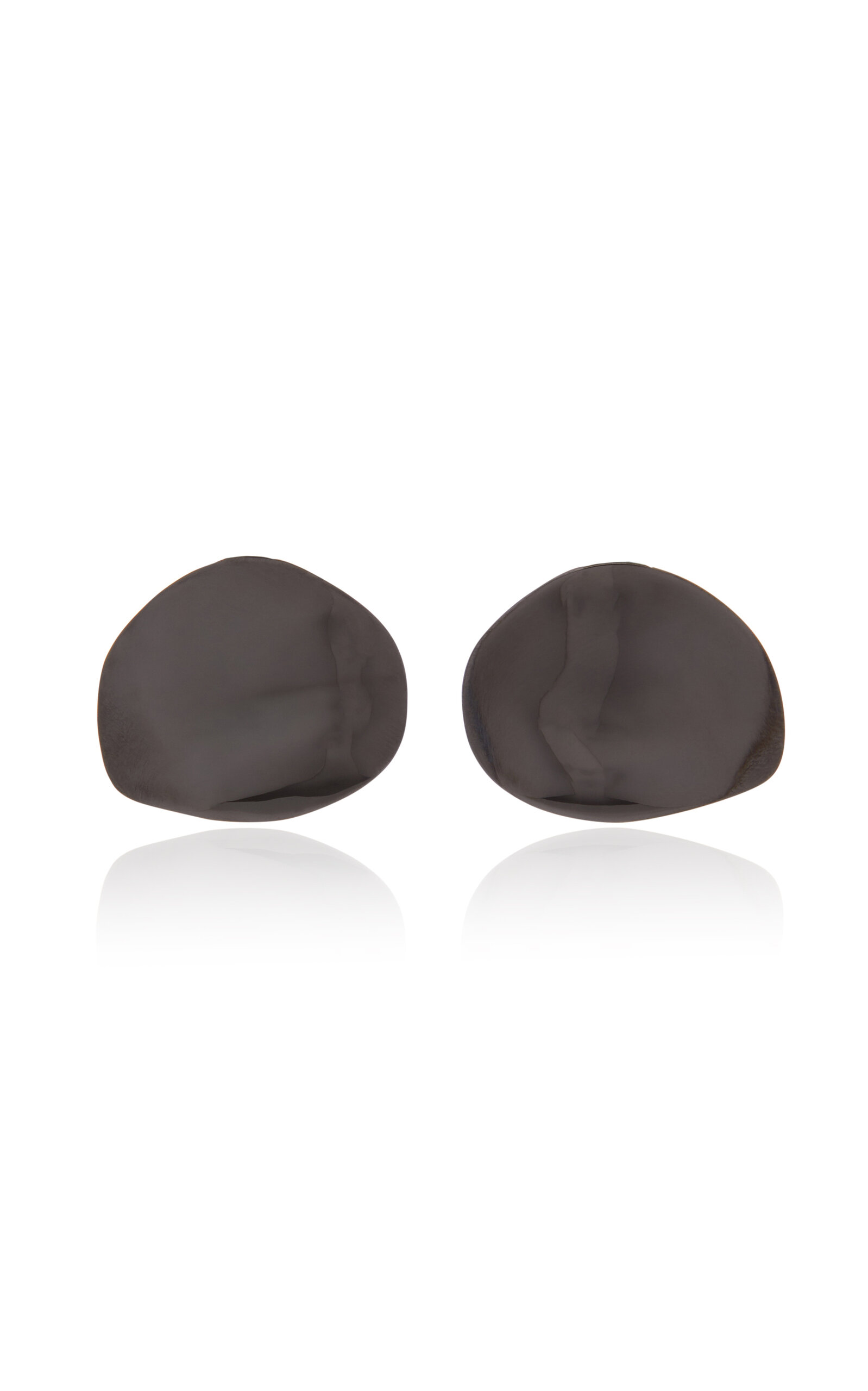 Valentino Garavani Shadowshine Metal Stud Earrings In Black