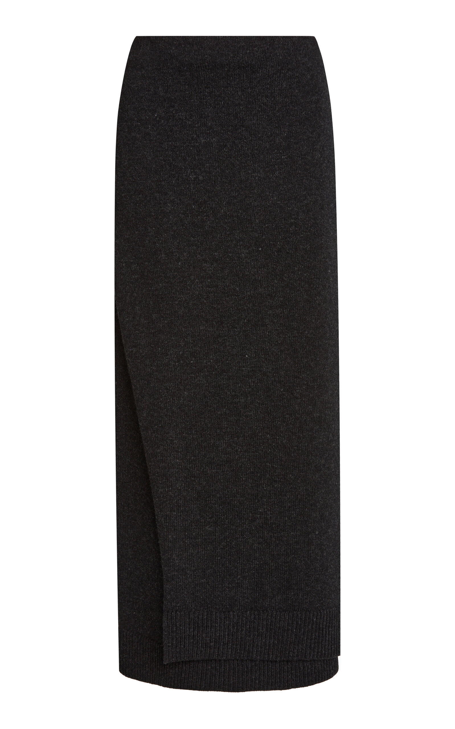 Wool Midi Wrap Skirt