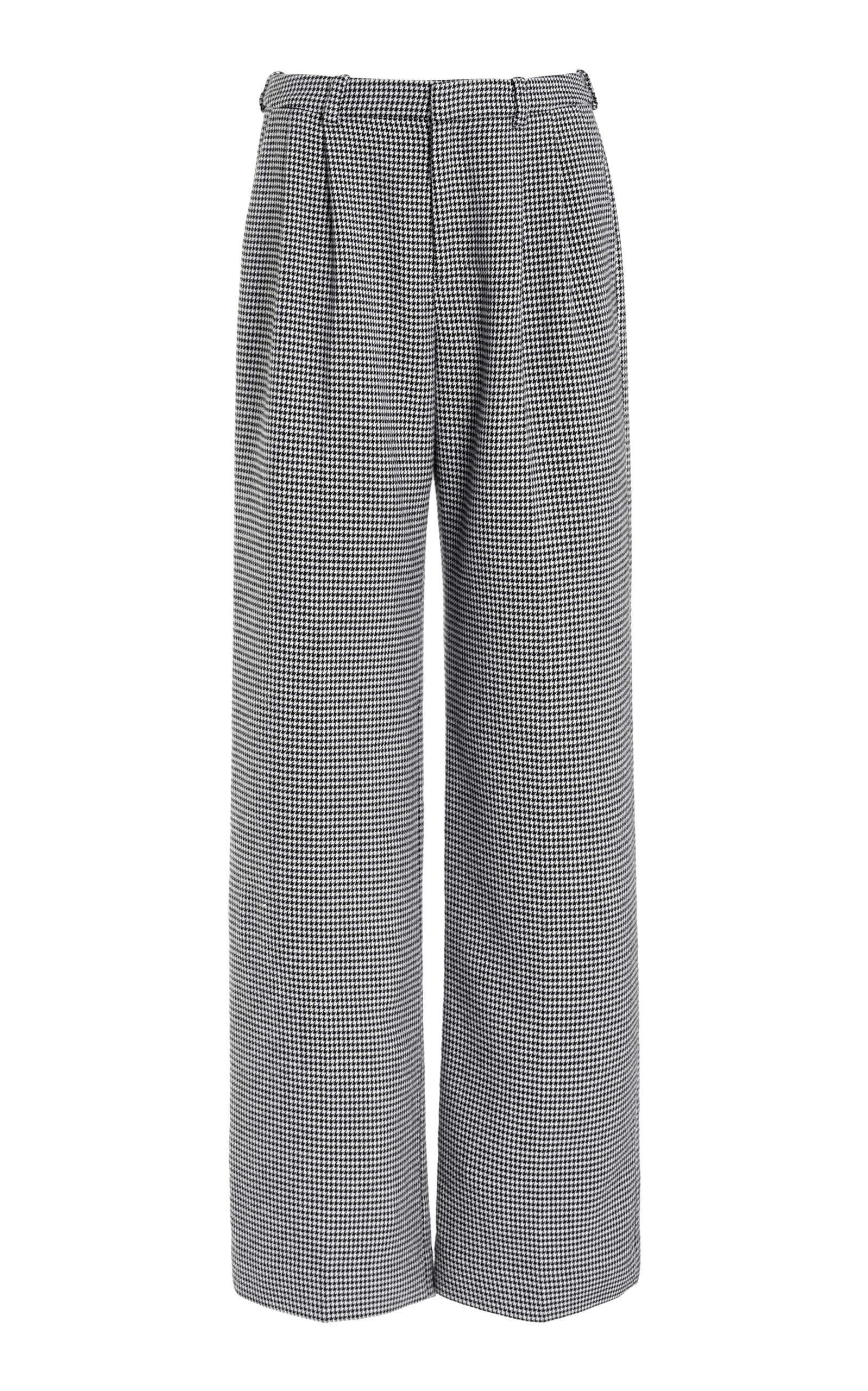 The Low Favorite Houndstooth Twill Wide-Leg Pants