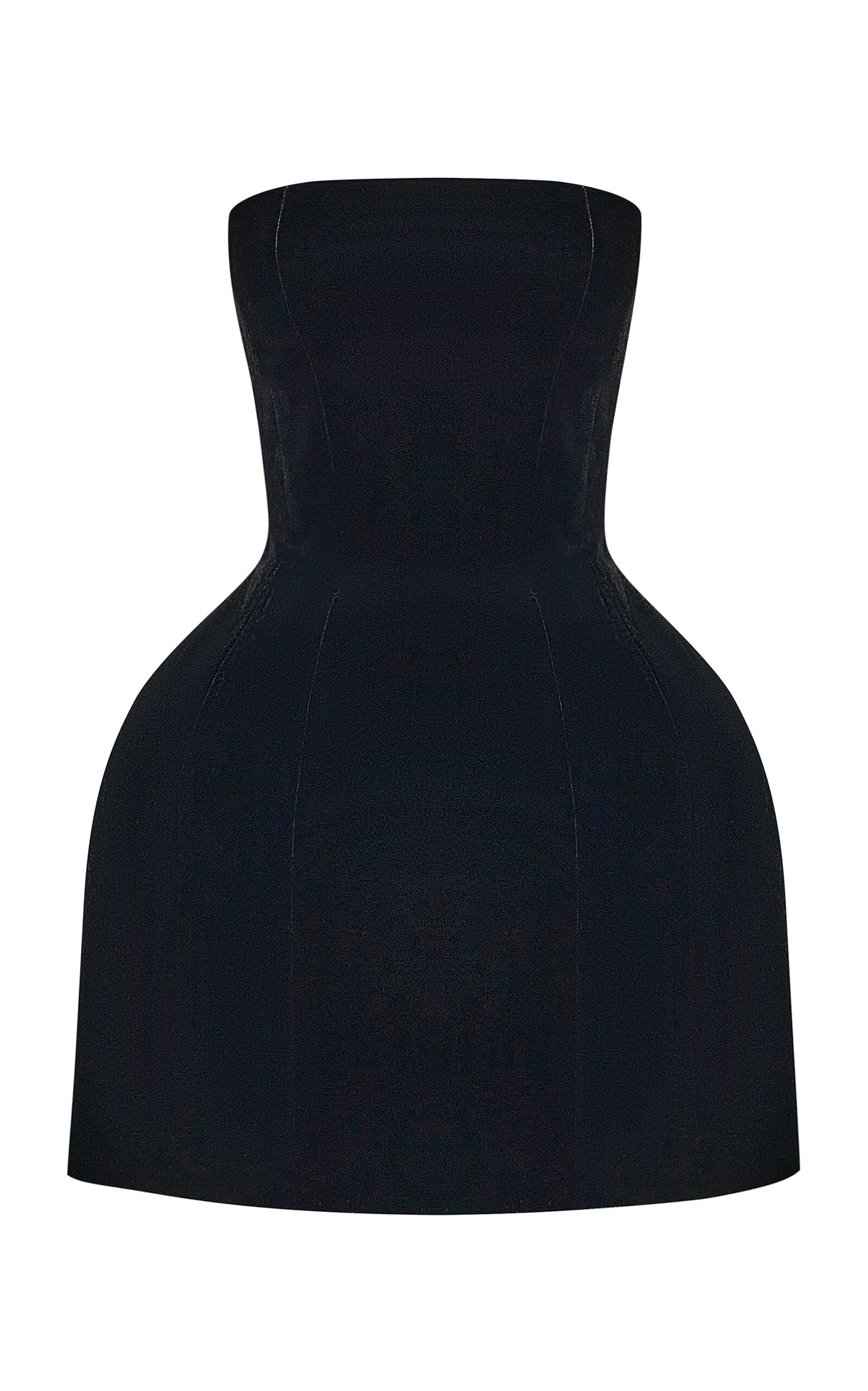 RASARIO SCULPTED VELVET MINI DRESS 