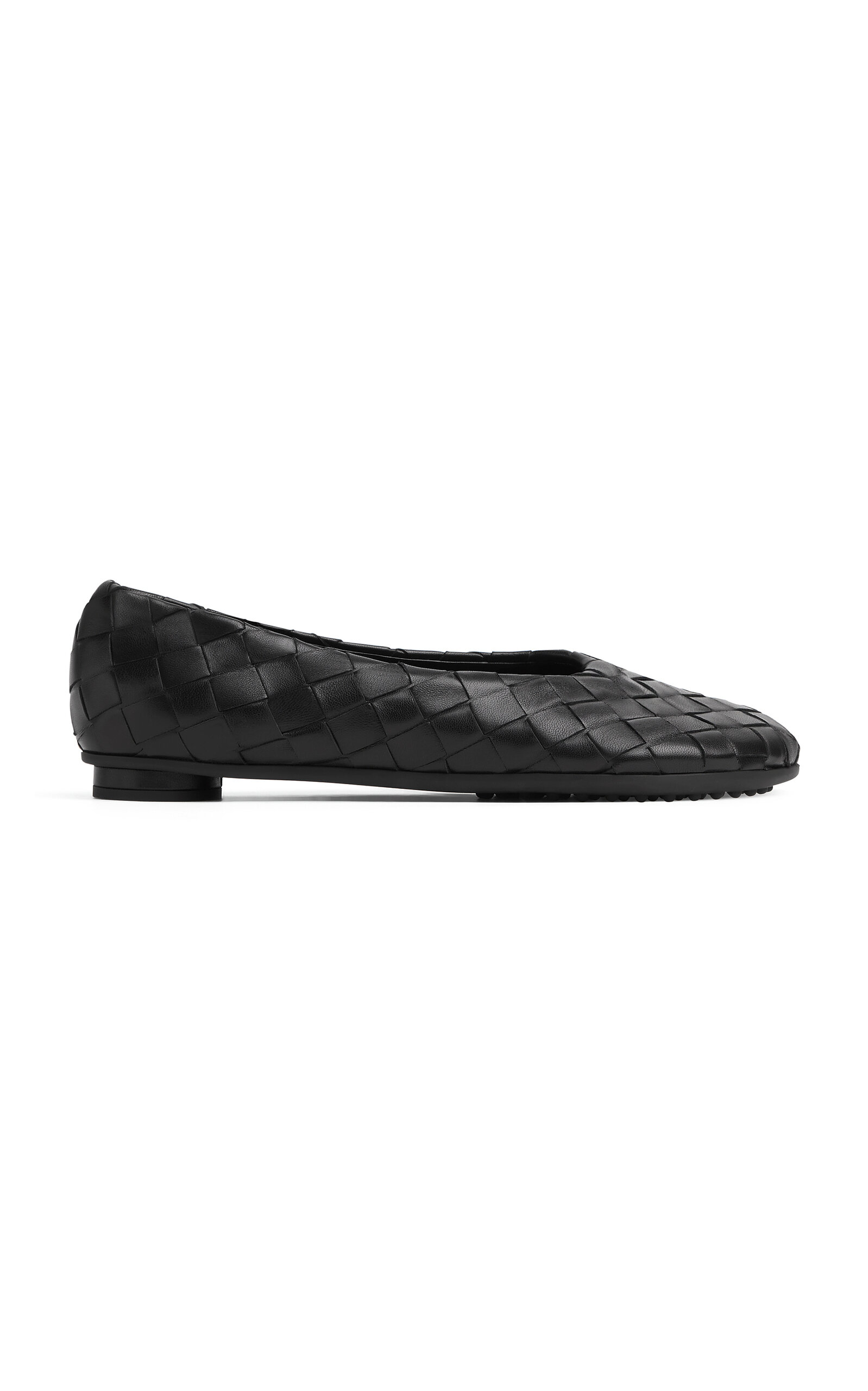 Atomic Intrecciato Leather Ballet Flats