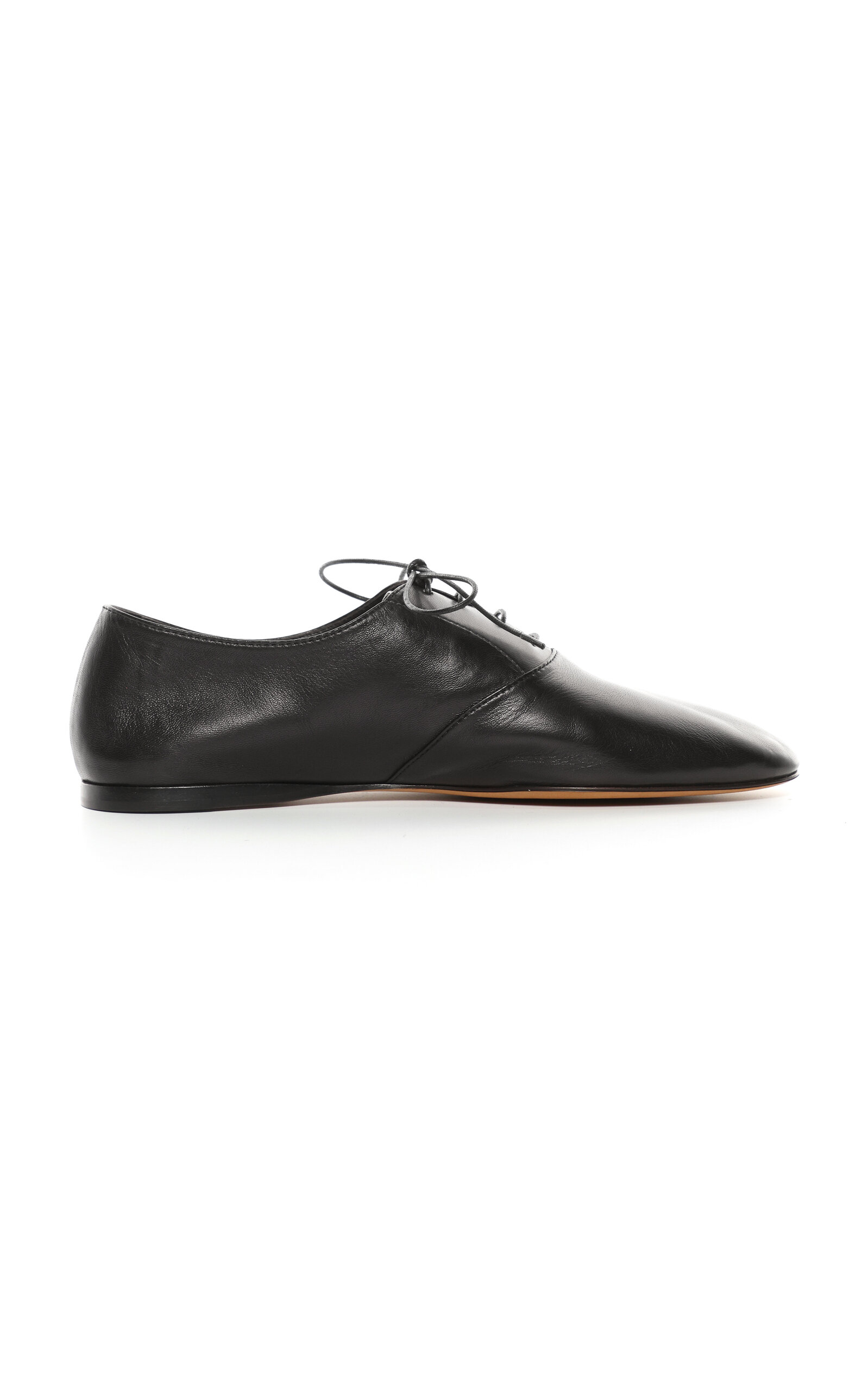 Shop The Row Awar Leather Lace-up Oxfords In Black