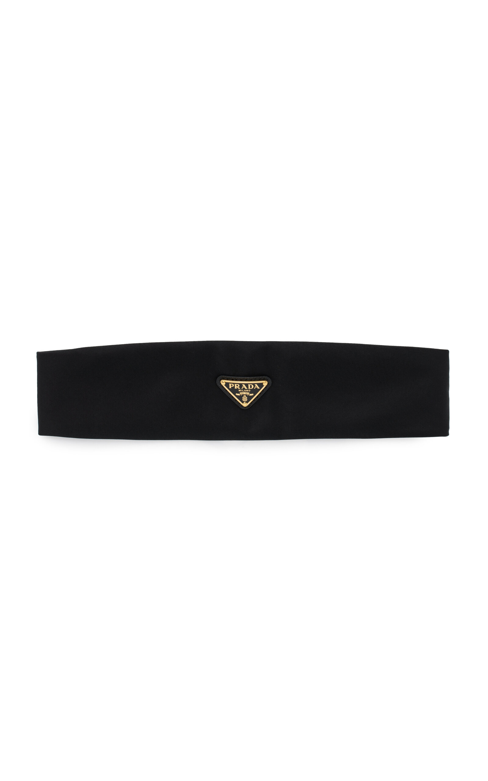 Shop Prada Nylon Headband In Black