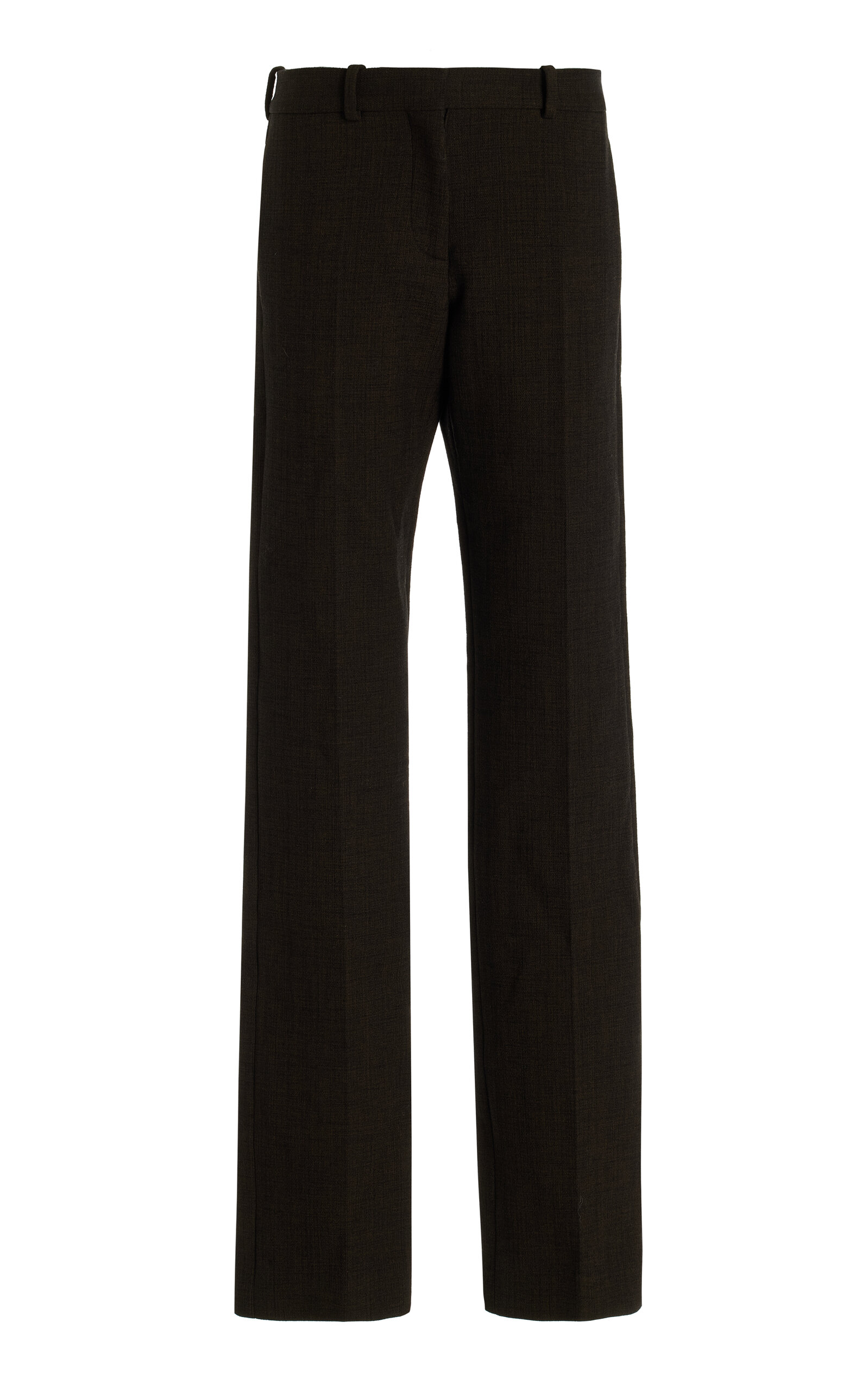 The Row Selvie Cotton-wool Pants In Brown