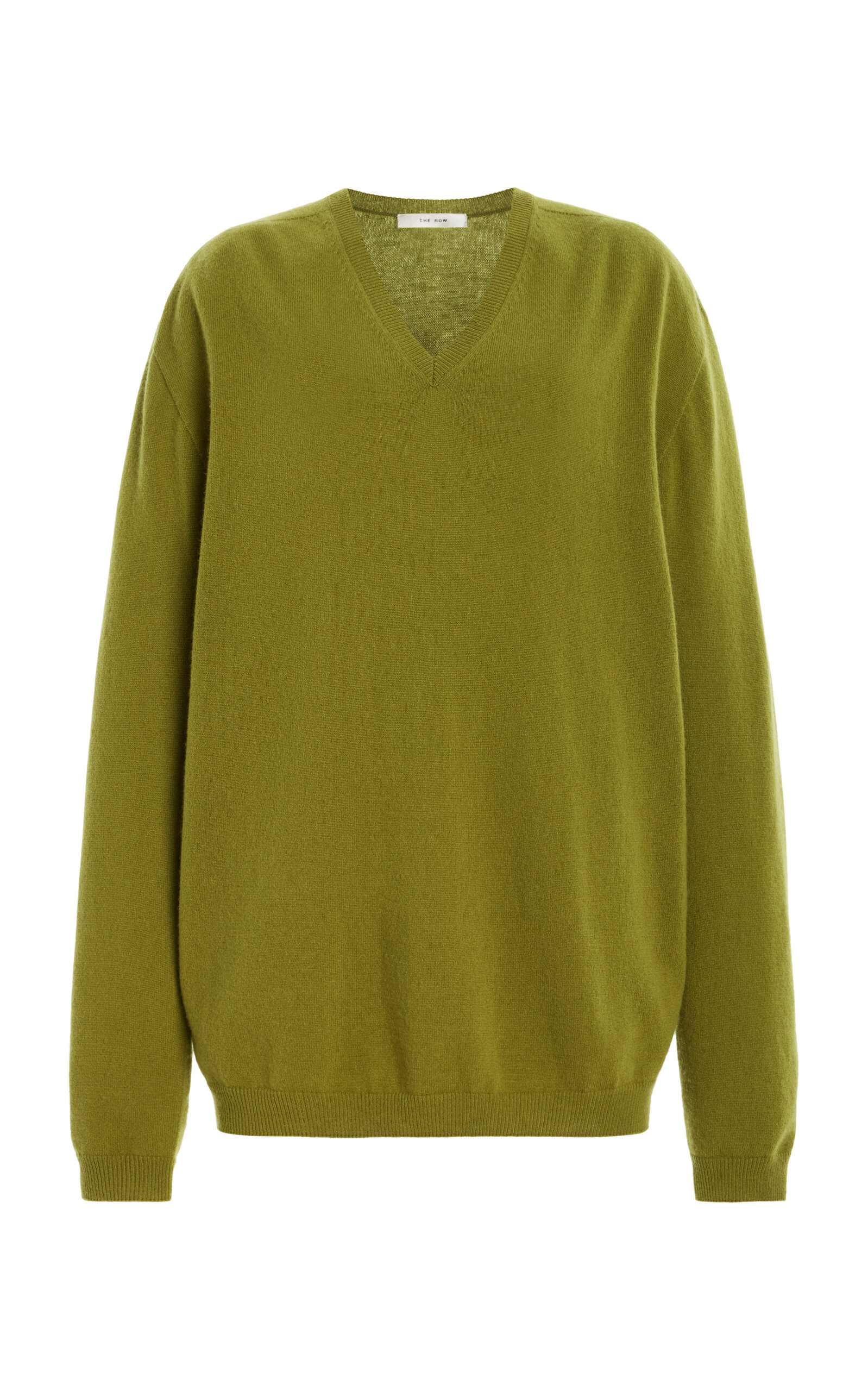 The Row Isaora Cashmere Sweater In Green