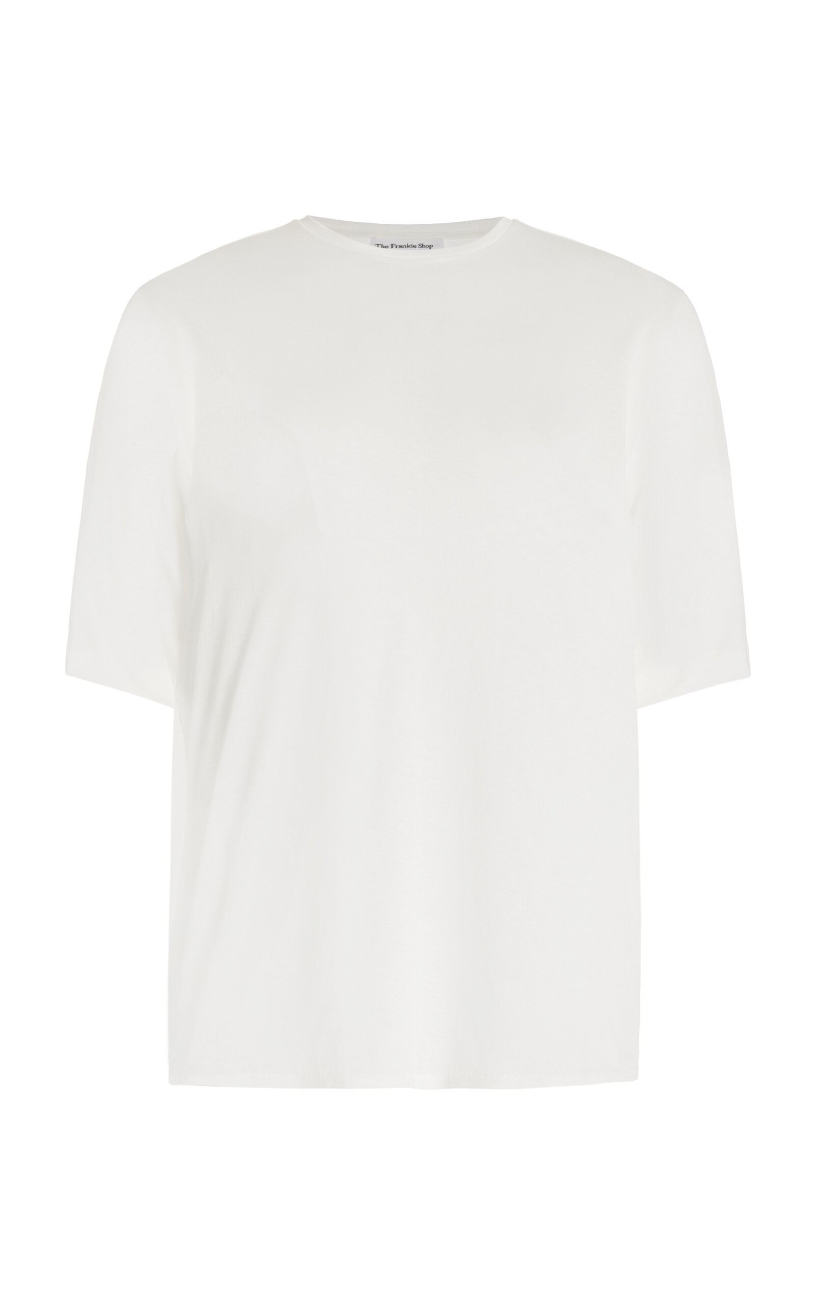 Shop The Frankie Shop Harper Soft Organic Cotton T-shirt In White